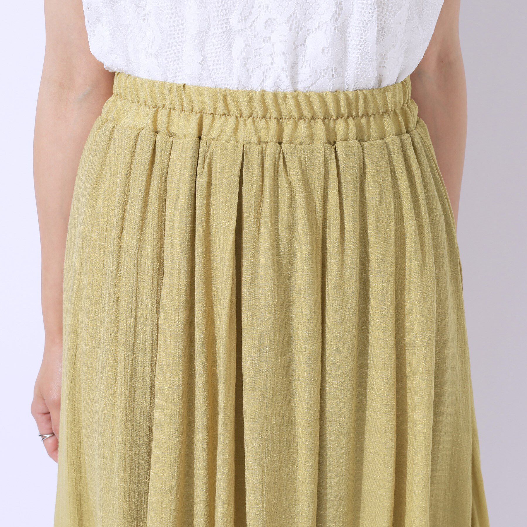 SHOO･LA･RUE「ふんわりさらさら スラブギャザースカート」|スカート|