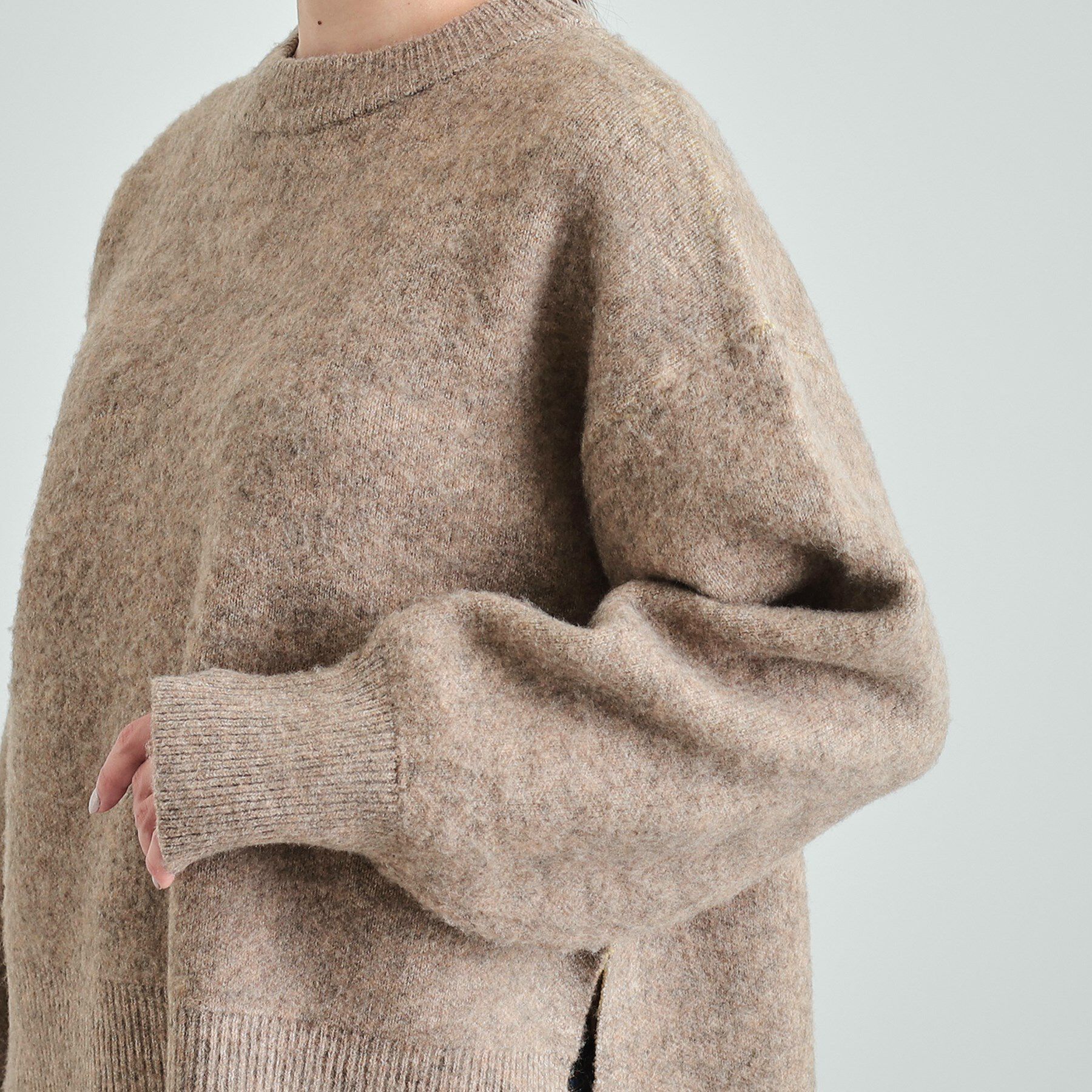 SHOO･LA･RUE「【S-LL】Wフェイス ふわふわ起毛ニット」|ニット・セーター|