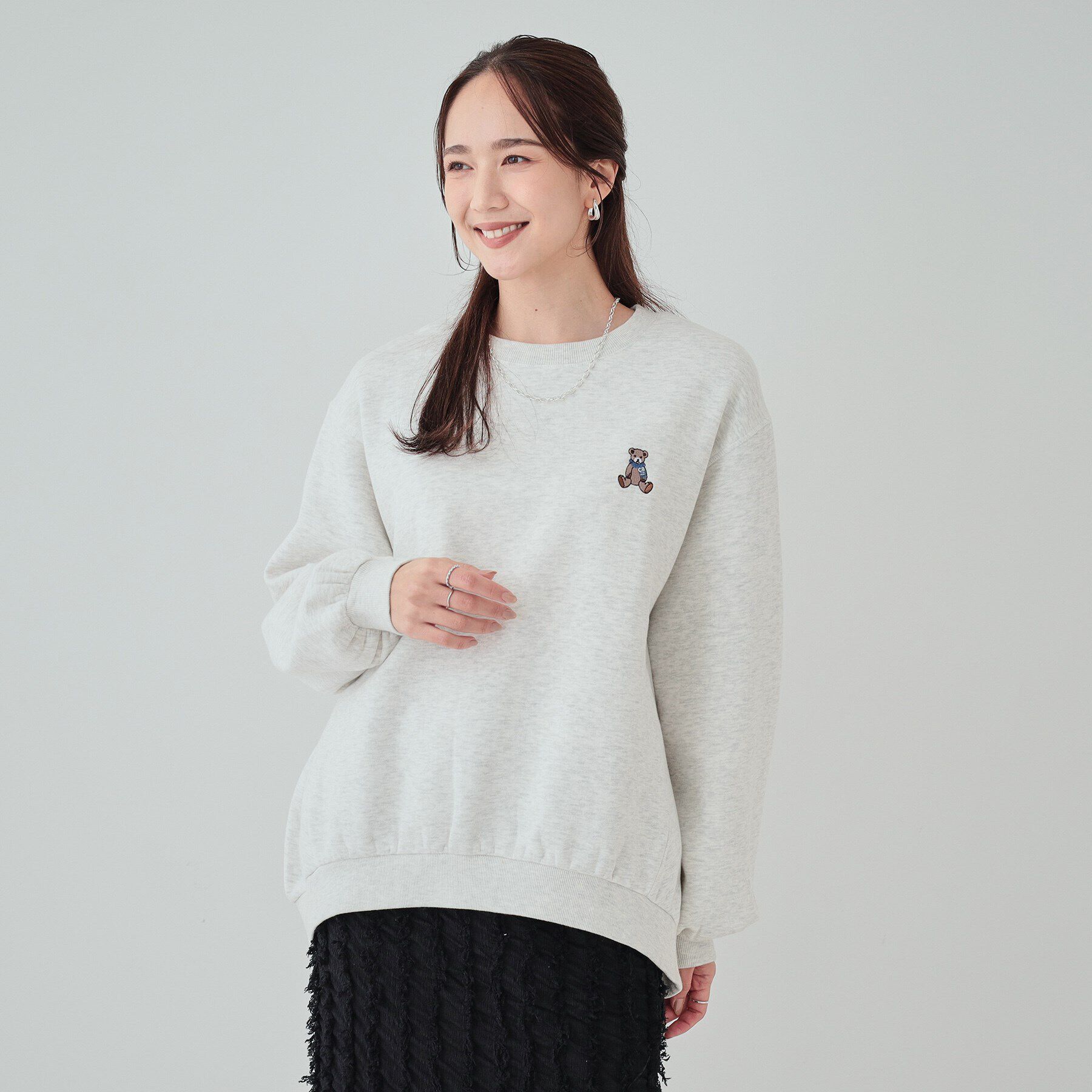 SHOO･LA･RUE「【あったか/S-LL】グラフィックアソート 裏起毛スウェット」|パーカー|