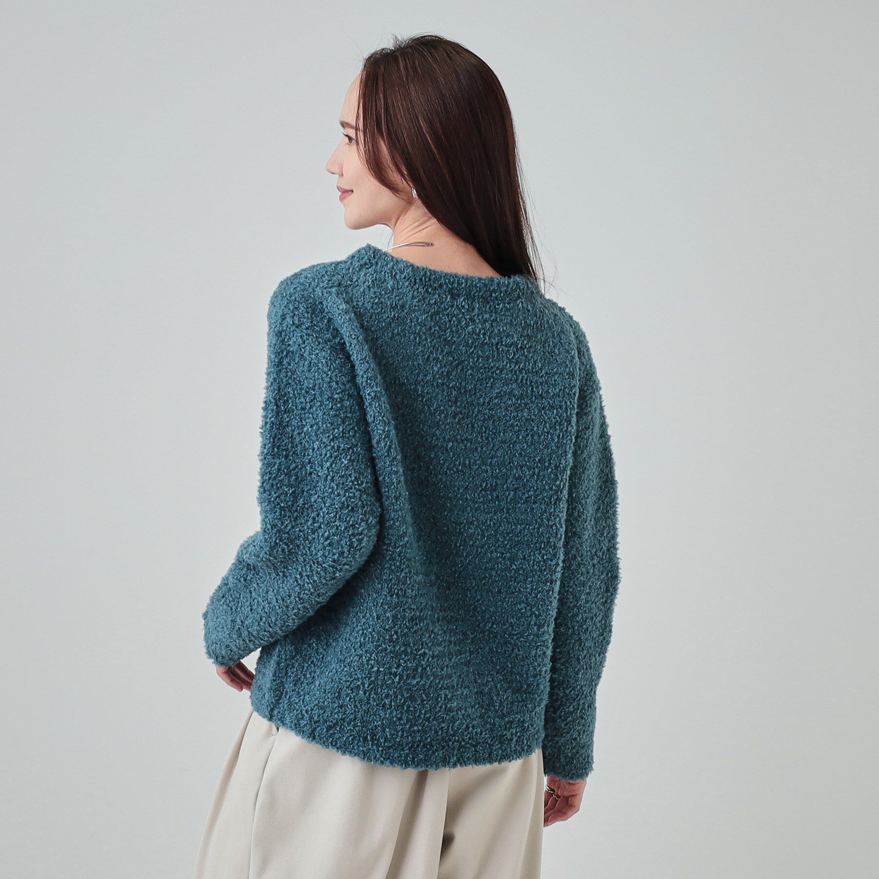 SHOO･LA･RUE「【S-LL】ほんのり甘い ふわふわニットトップス」|ニット・セーター|