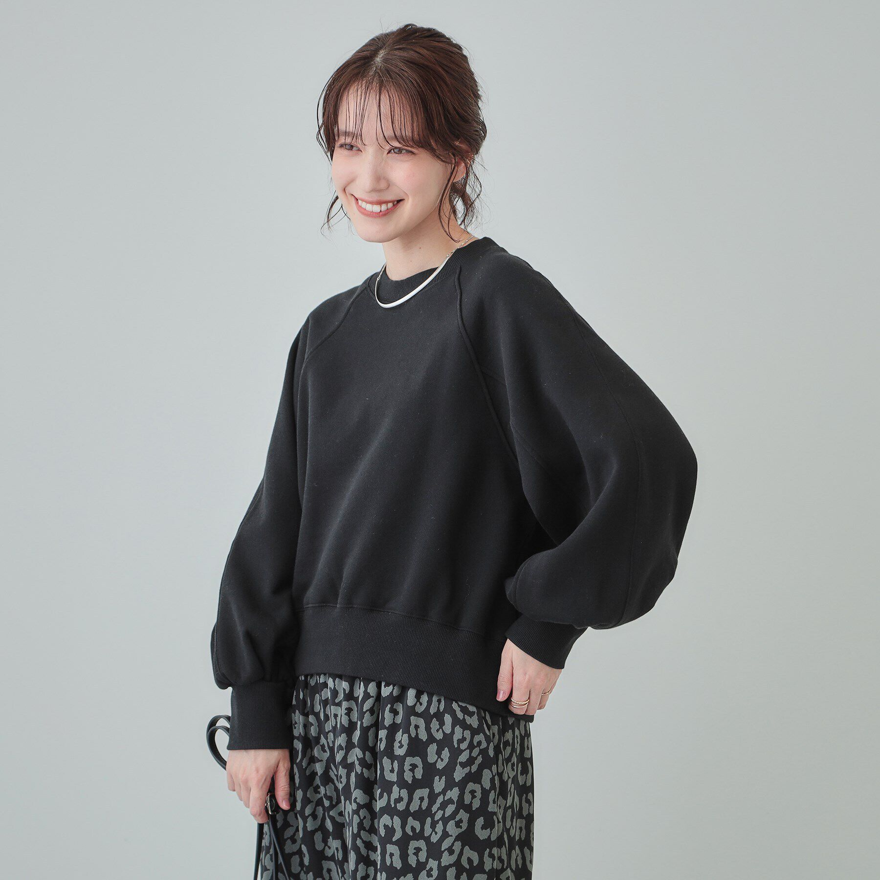 SHOO･LA･RUE「【あったか/S-LL】ラグラン裏起毛スウェット」|Tシャツ・カットソー|