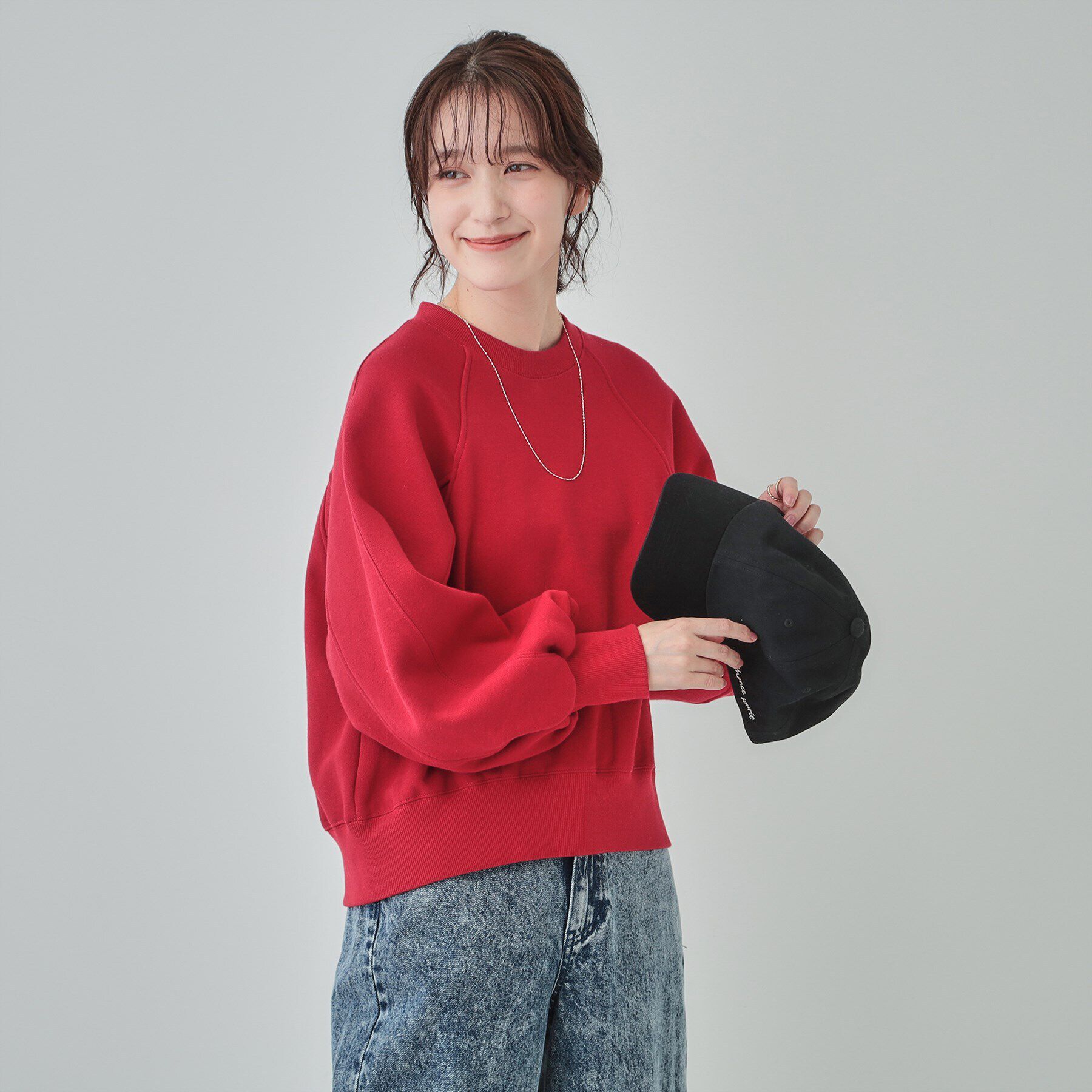 SHOO･LA･RUE「【あったか/S-LL】ラグラン裏起毛スウェット」|Tシャツ・カットソー|