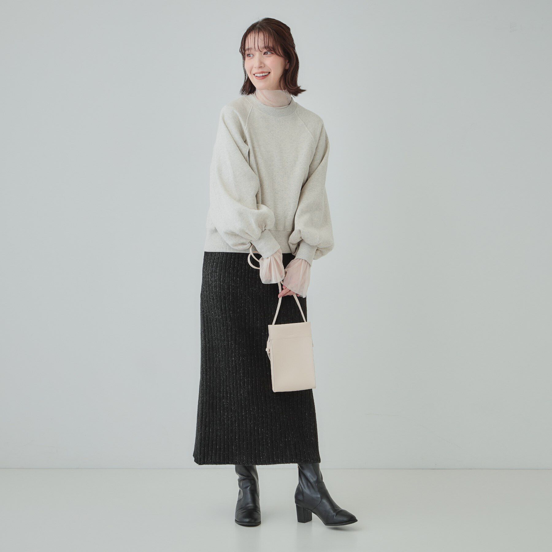 SHOO･LA･RUE「【あったか/S-LL】ラグラン裏起毛スウェット」|Tシャツ・カットソー|