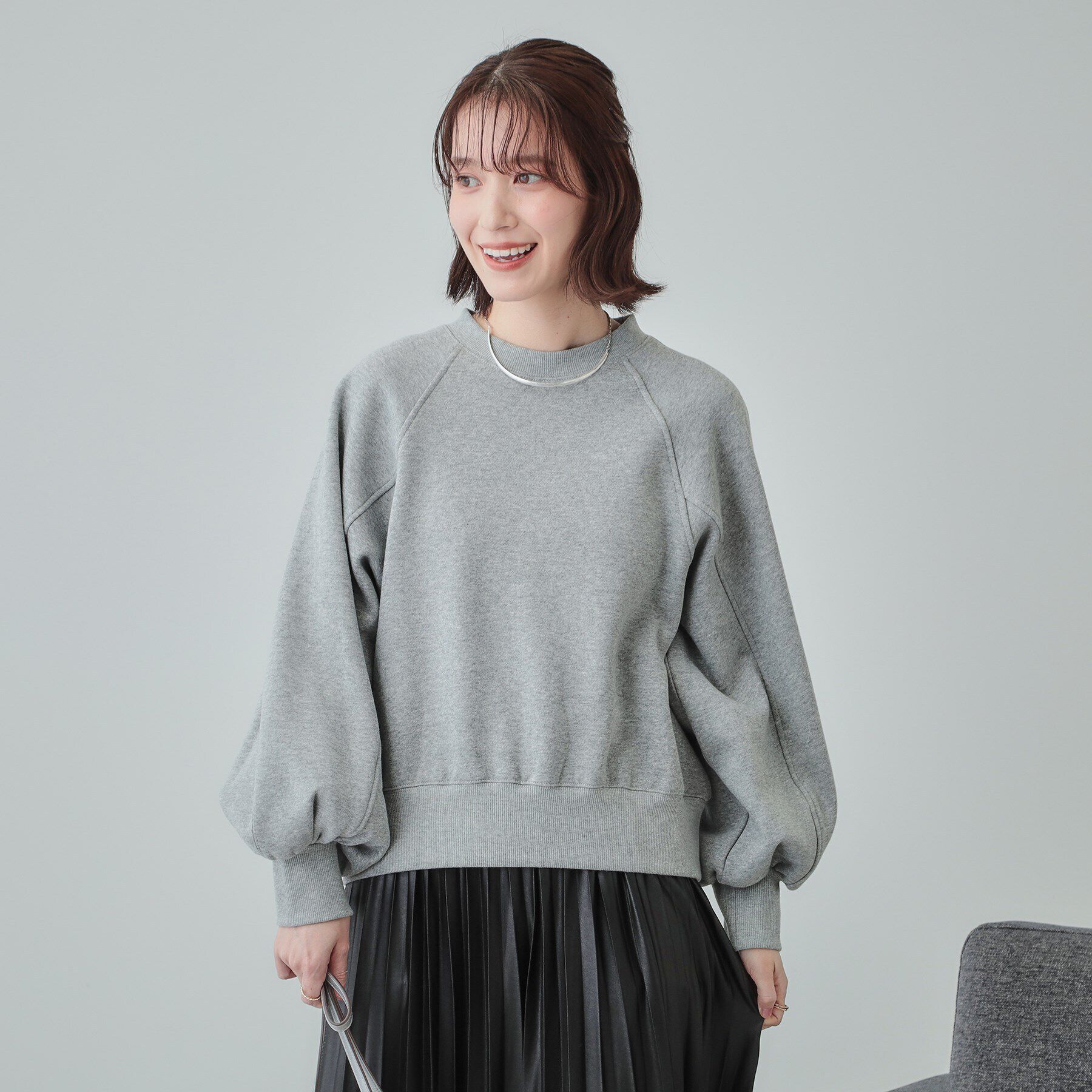 SHOO･LA･RUE「【あったか/S-LL】ラグラン裏起毛スウェット」|Tシャツ・カットソー|