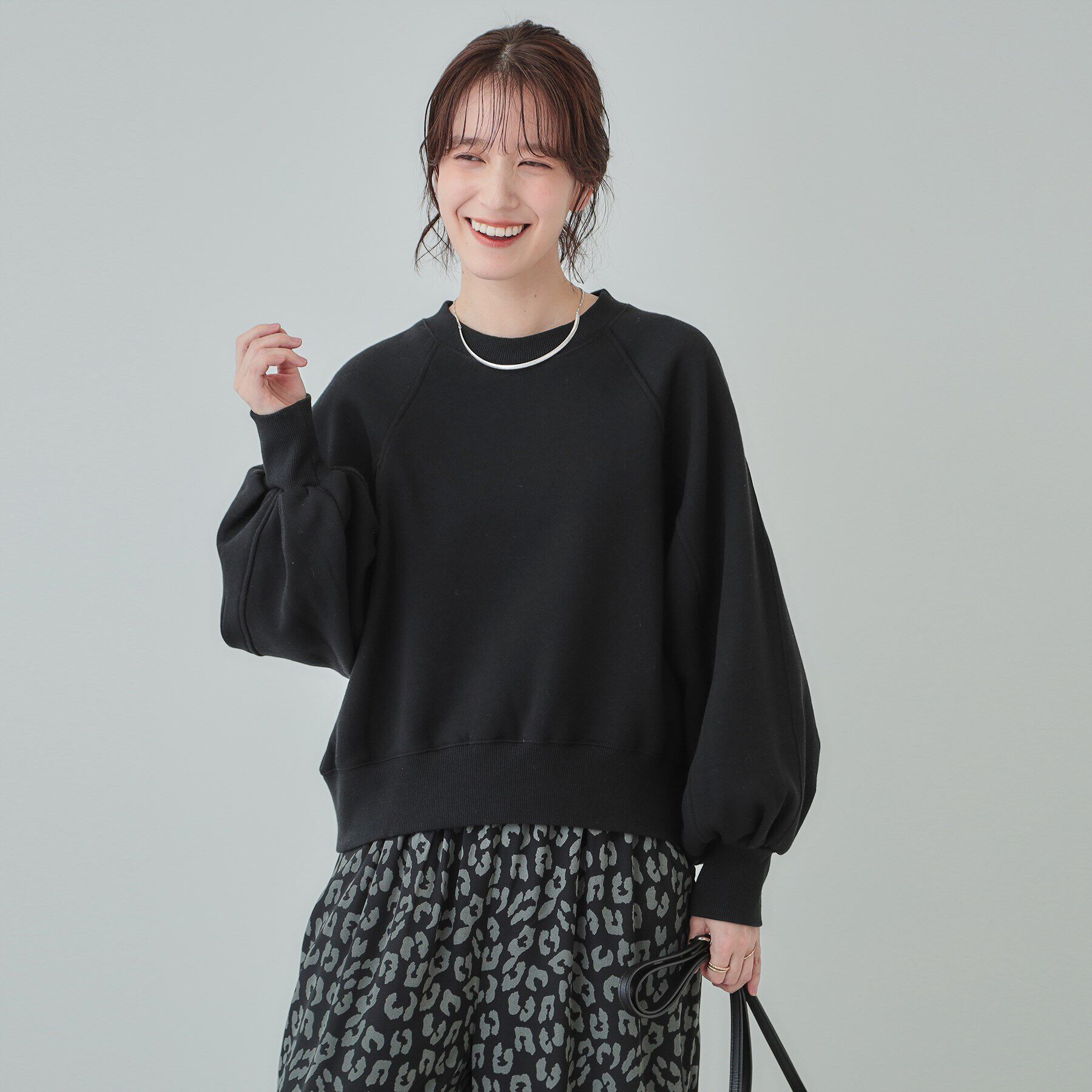 SHOO･LA･RUE「【あったか/S-LL】ラグラン裏起毛スウェット」|Tシャツ・カットソー|