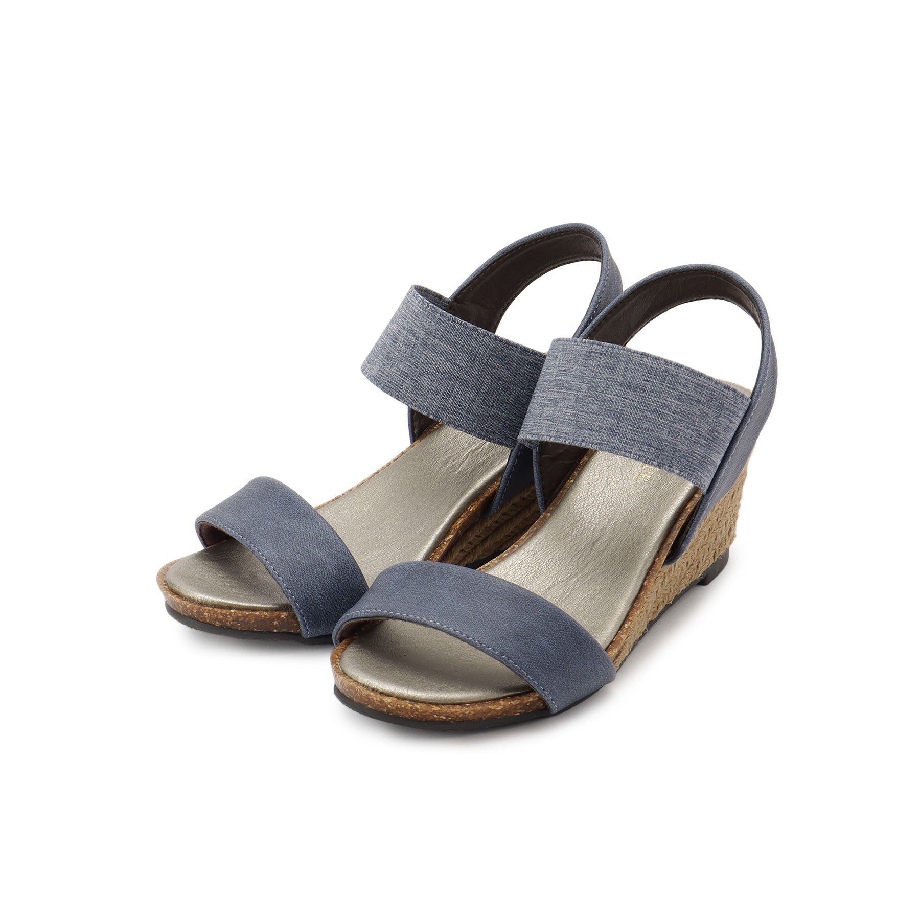 SHOO･LA･RUE「【高レビュー/累計販売35万足突破】片手ではけるサンダル シューダル 25SS」|サンダル|ネイビー(094)