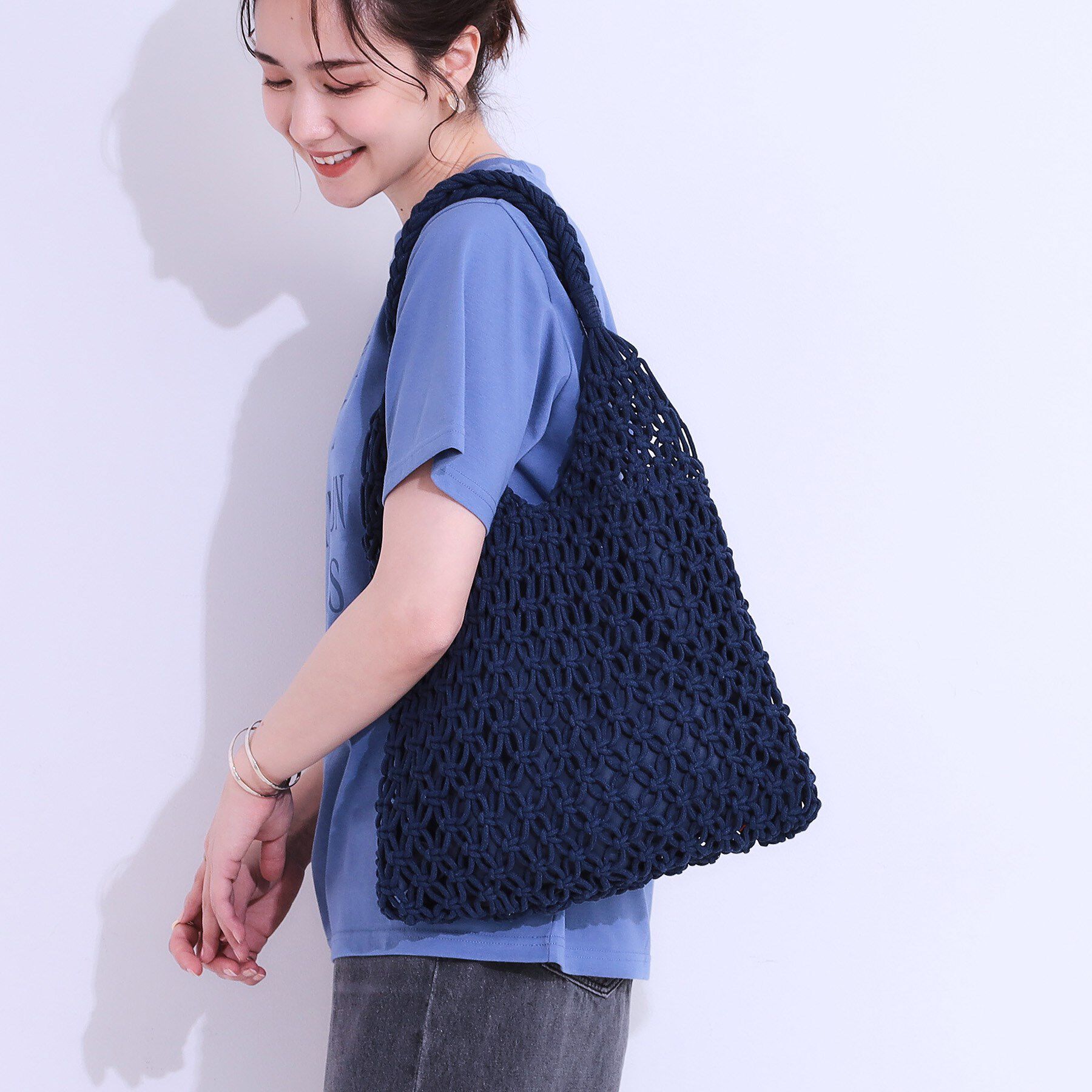 SHOO･LA･RUE「マクラメトートバッグ」|トートバッグ|