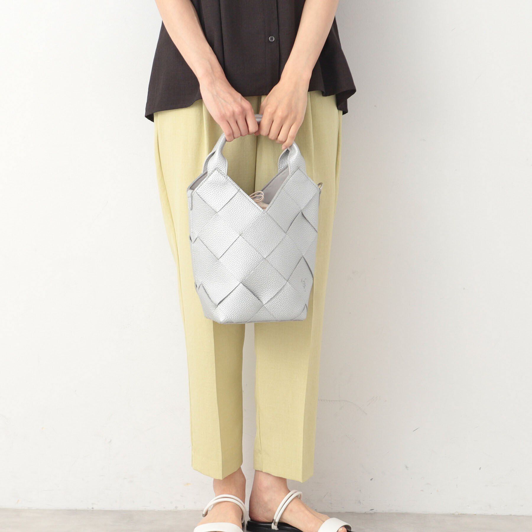 Dessin「2WAYメッシュトート」|トートバッグ|シルバー(006)