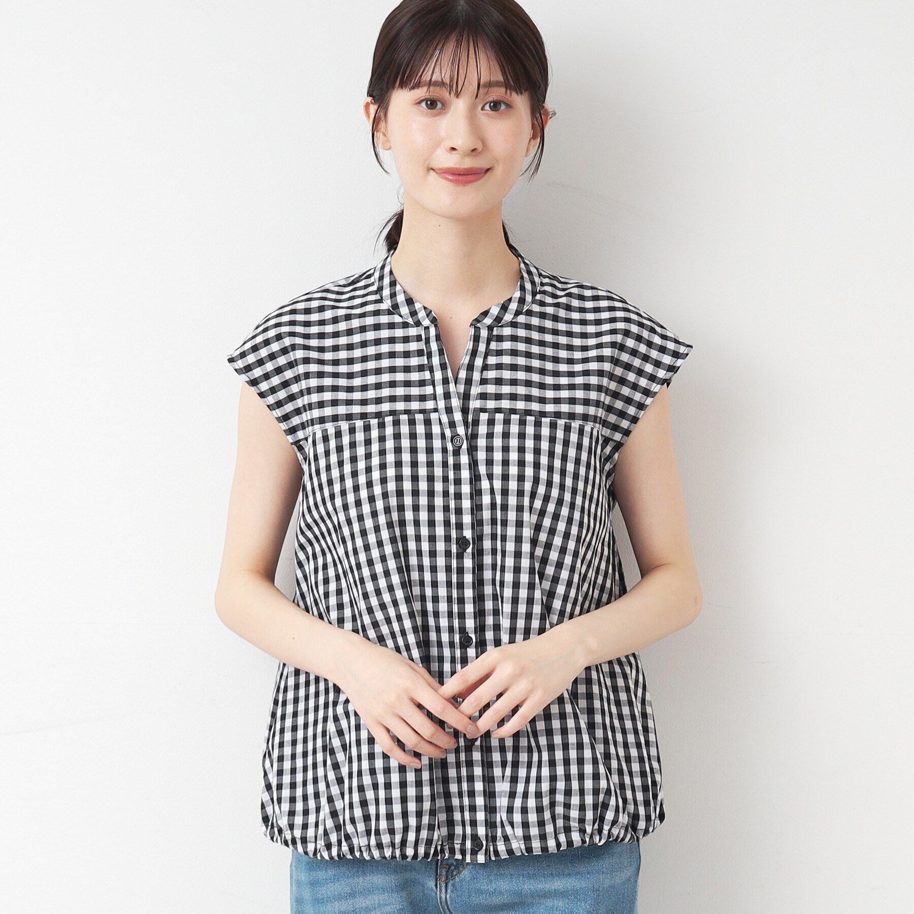 Dessin「【洗える】ドローコード付きブラウス（XS～L）」|シャツ・ブラウス|ブラック(219)