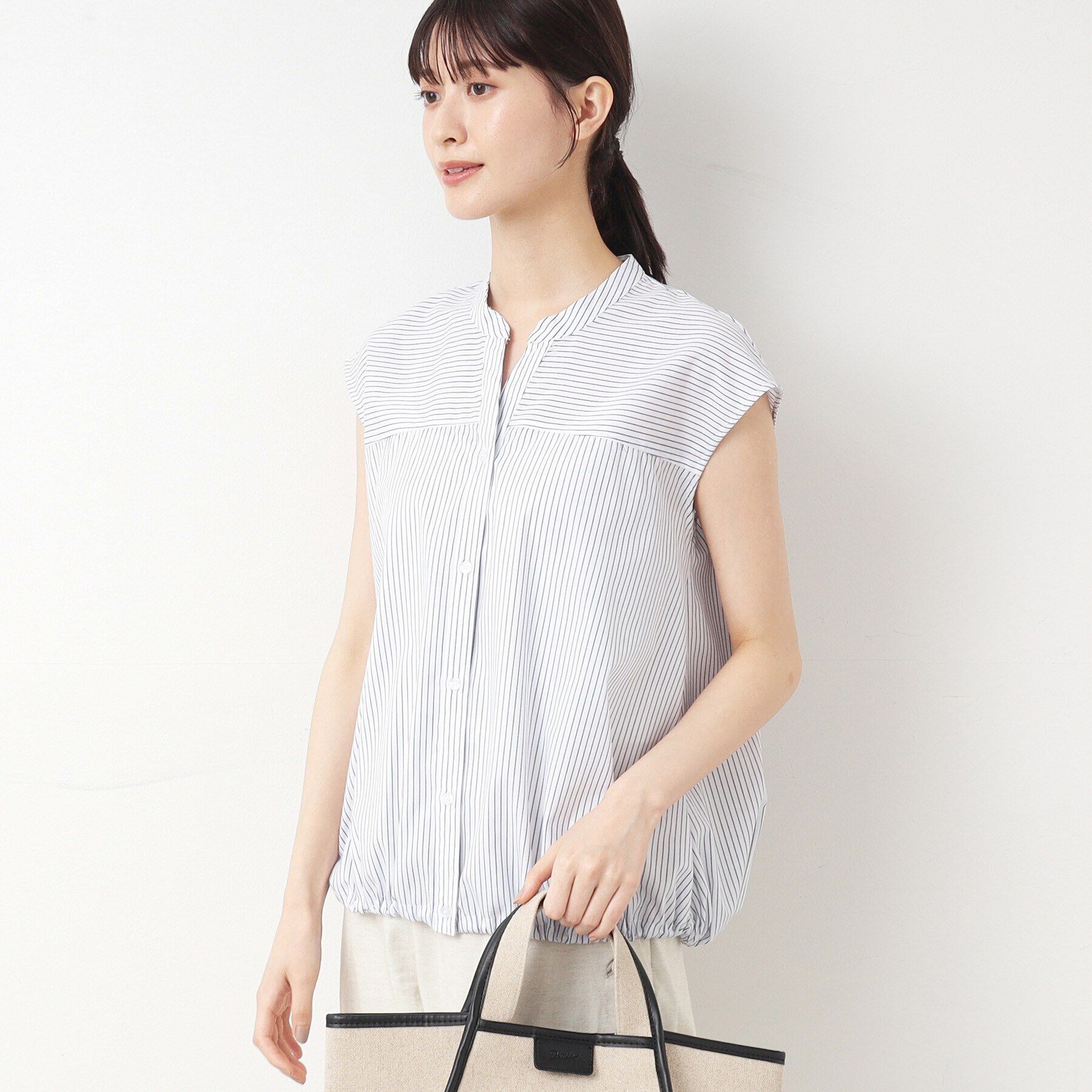 Dessin「【洗える】ドローコード付きブラウス（XS～L）」|シャツ・ブラウス|