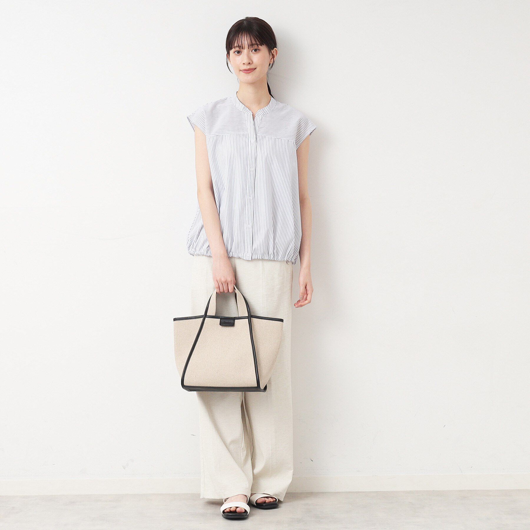 Dessin「【洗える】ドローコード付きブラウス（XS～L）」|シャツ・ブラウス|