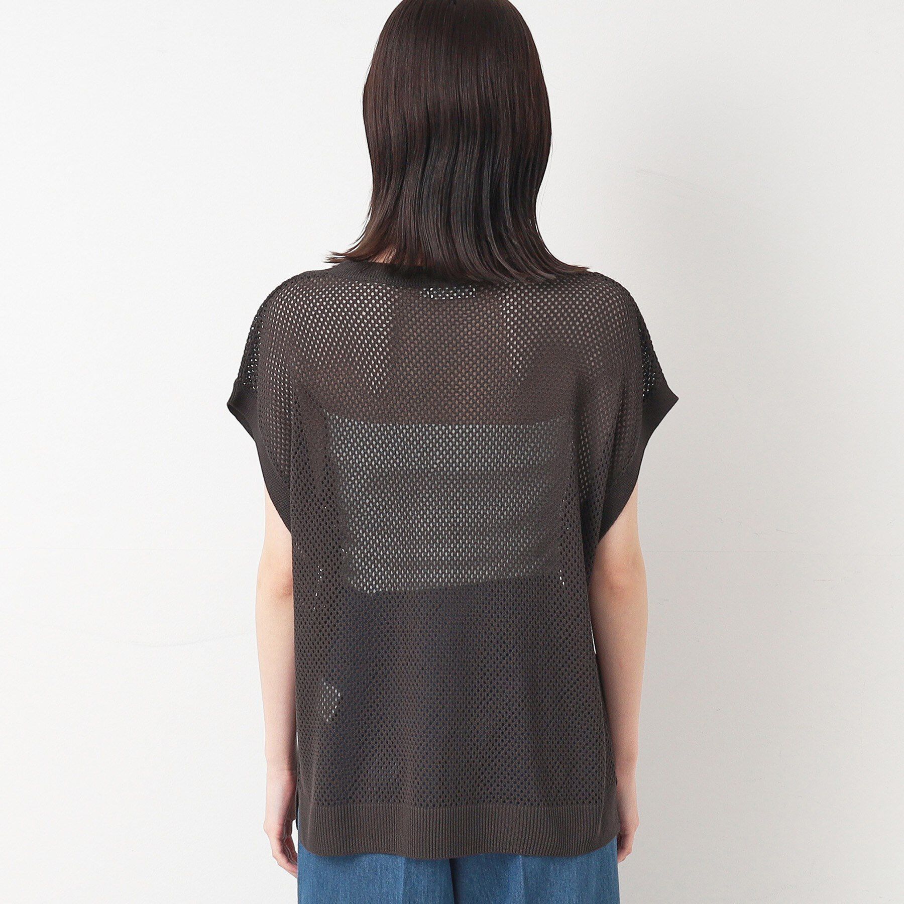 Dessin「【洗える】ロゴメッシュニット」|ニット・セーター|