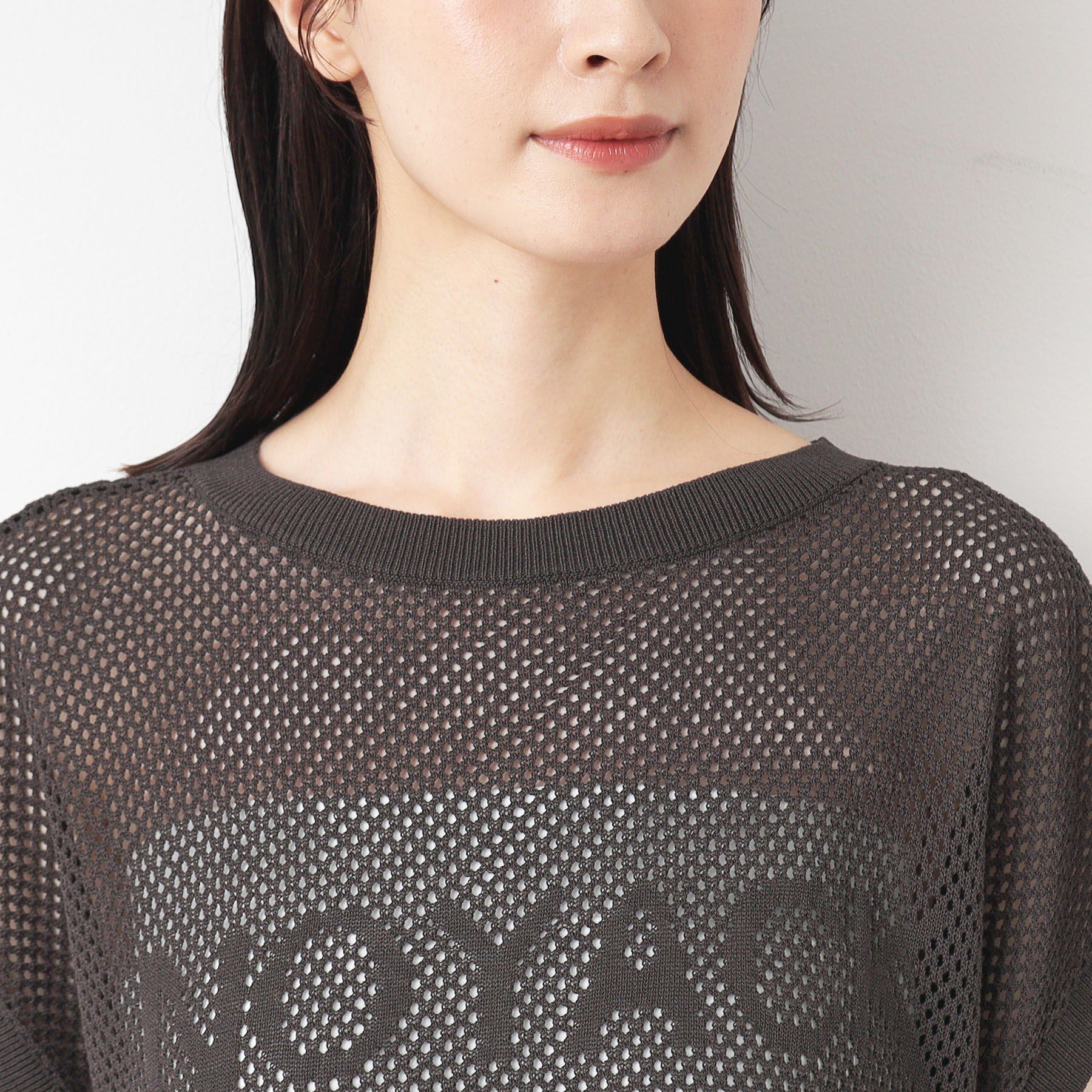 Dessin「【洗える】ロゴメッシュニット」|ニット・セーター|