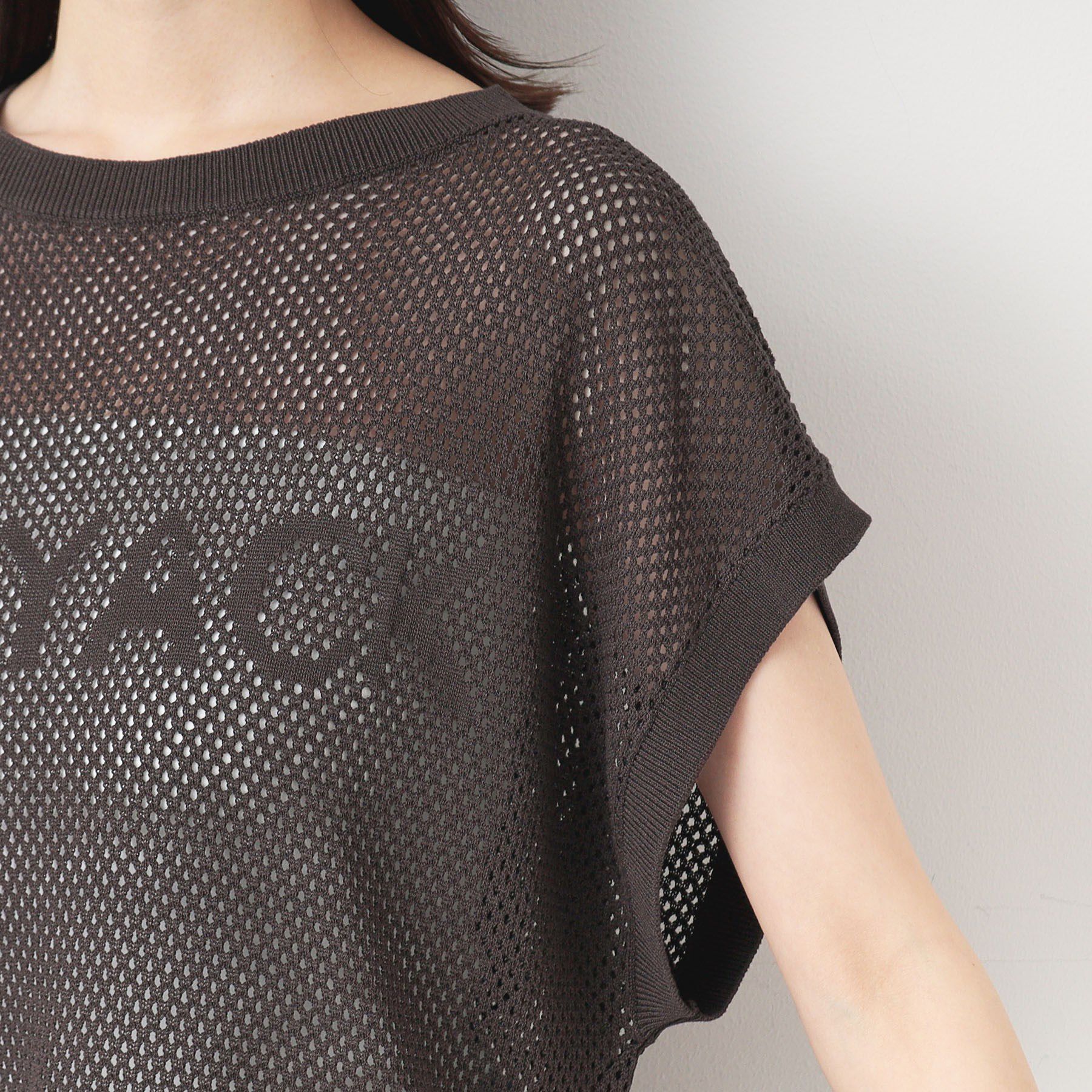 Dessin「【洗える】ロゴメッシュニット」|ニット・セーター|