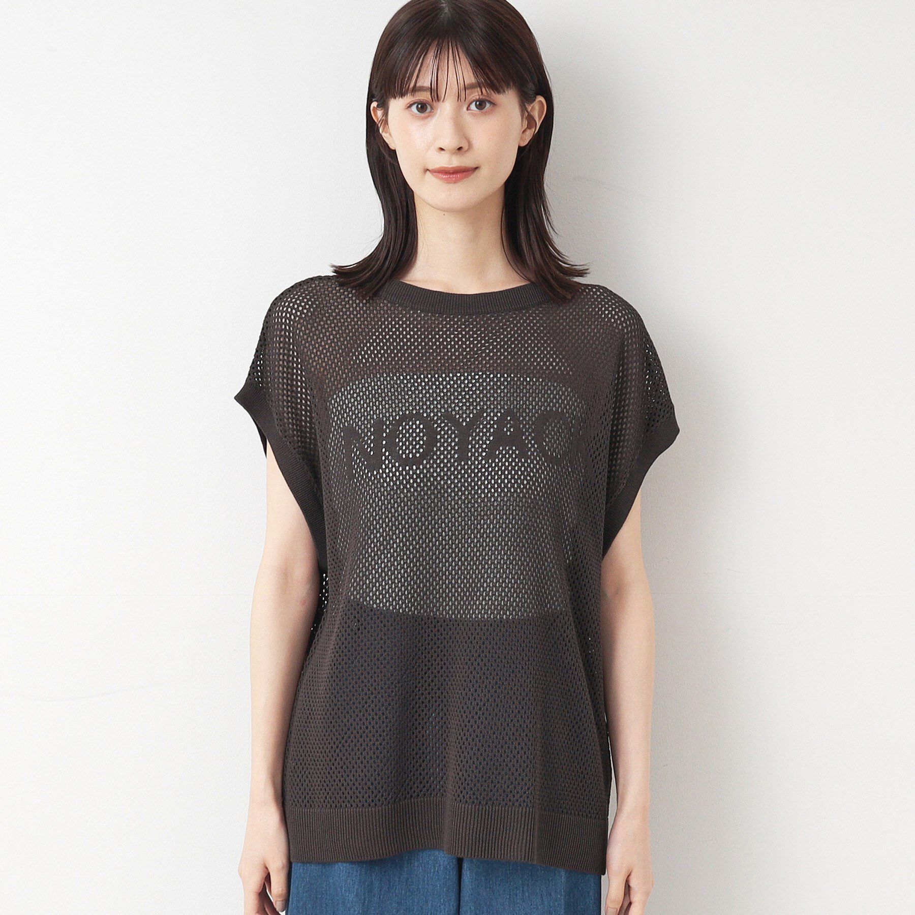 Dessin「【洗える】ロゴメッシュニット」|ニット・セーター|