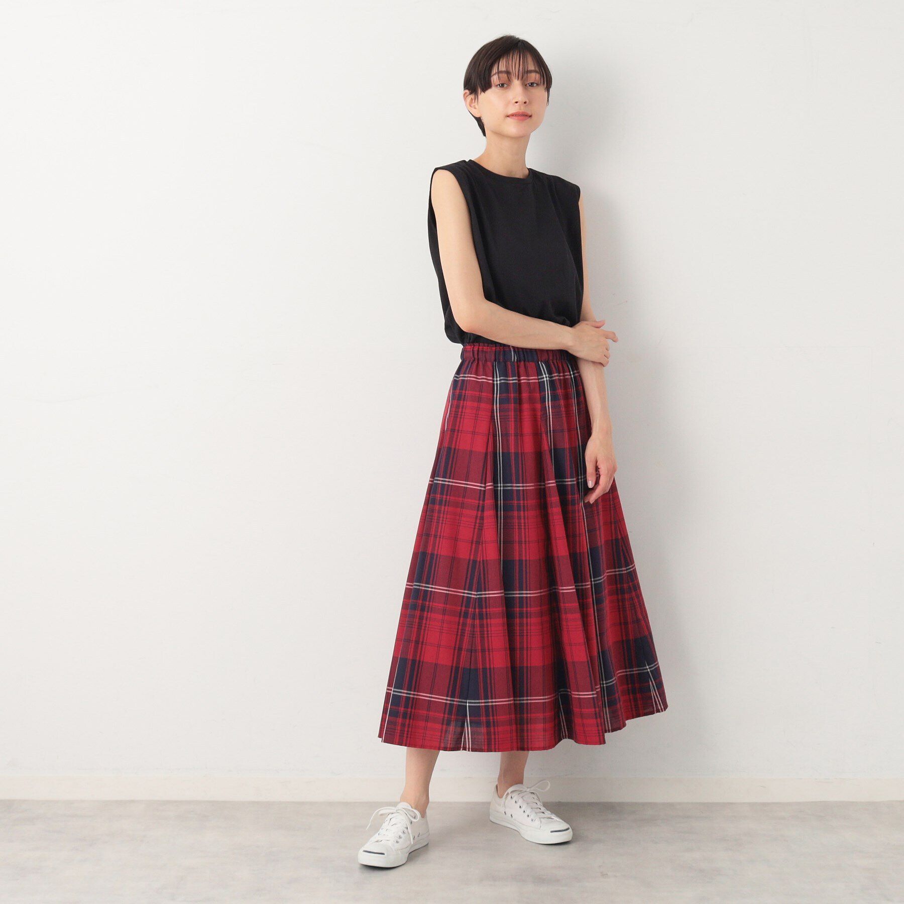 Dessin「【秋色登場・ウエストゴム】映えチェックスカート（XS～L）」|スカート|