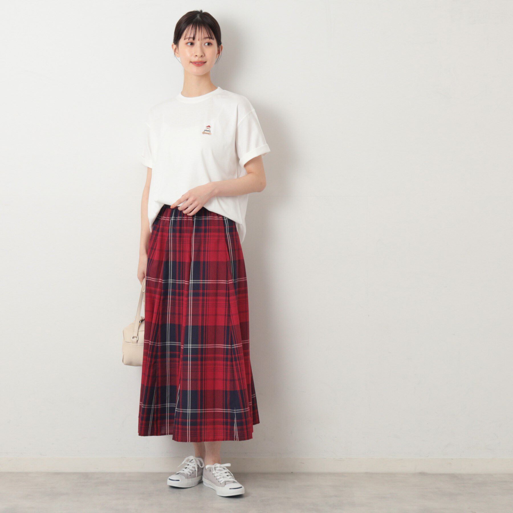 Dessin「【ユニセックス・洗える】ベアワンポイントTシャツ」|Tシャツ・カットソー|