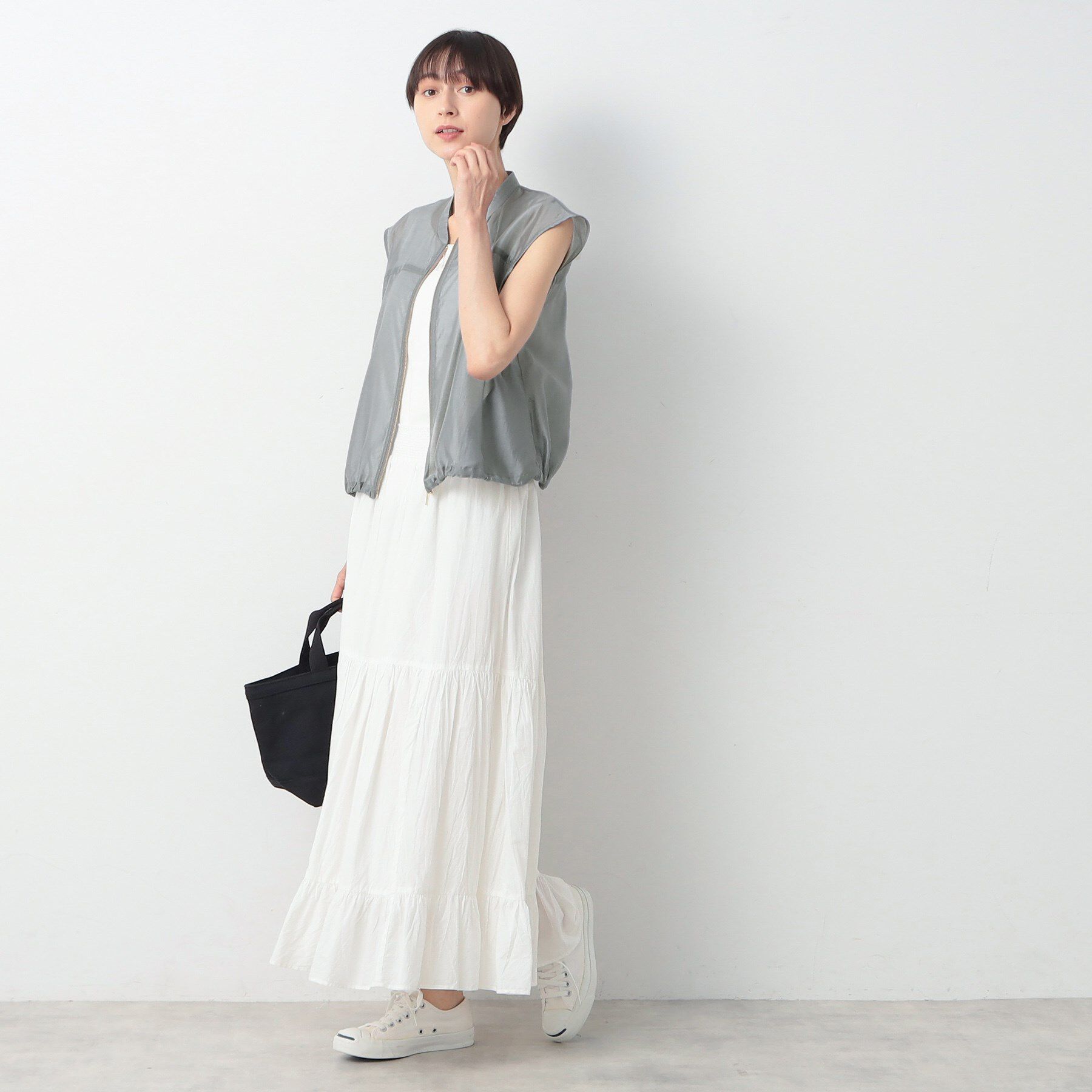 Dessin「【洗える】ドローコード付きシアーブラウス」|シャツ・ブラウス|