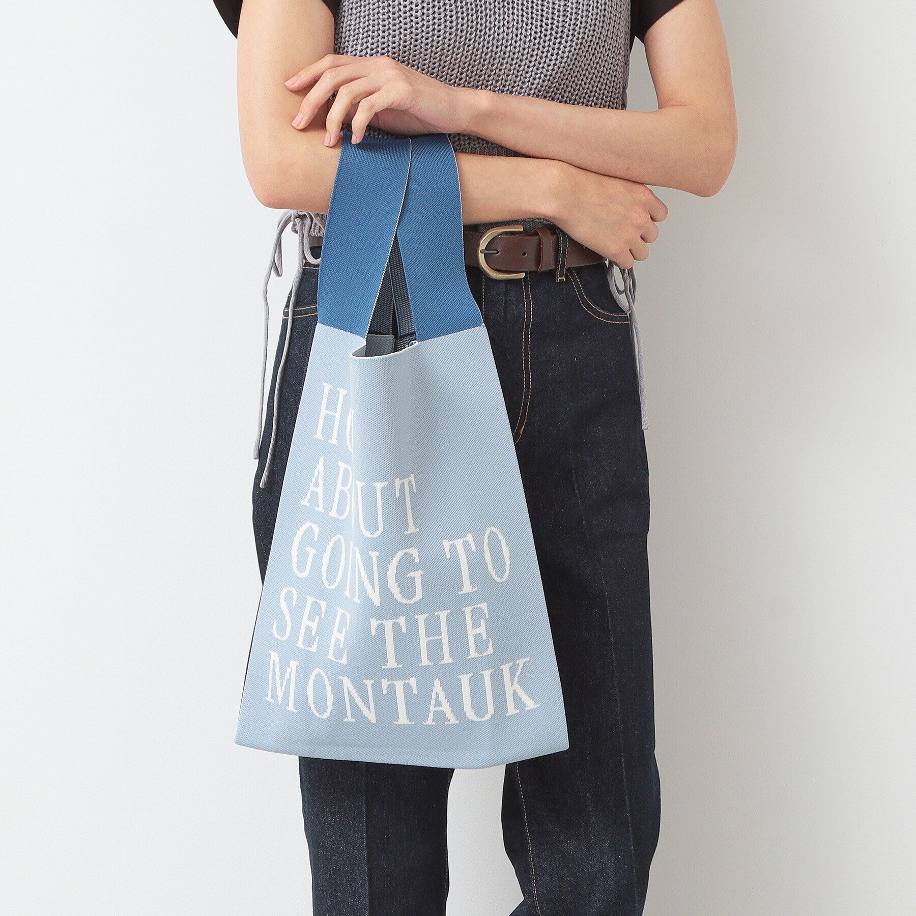 Dessin「ニットバッグ」|トートバッグ|ブルー(092)