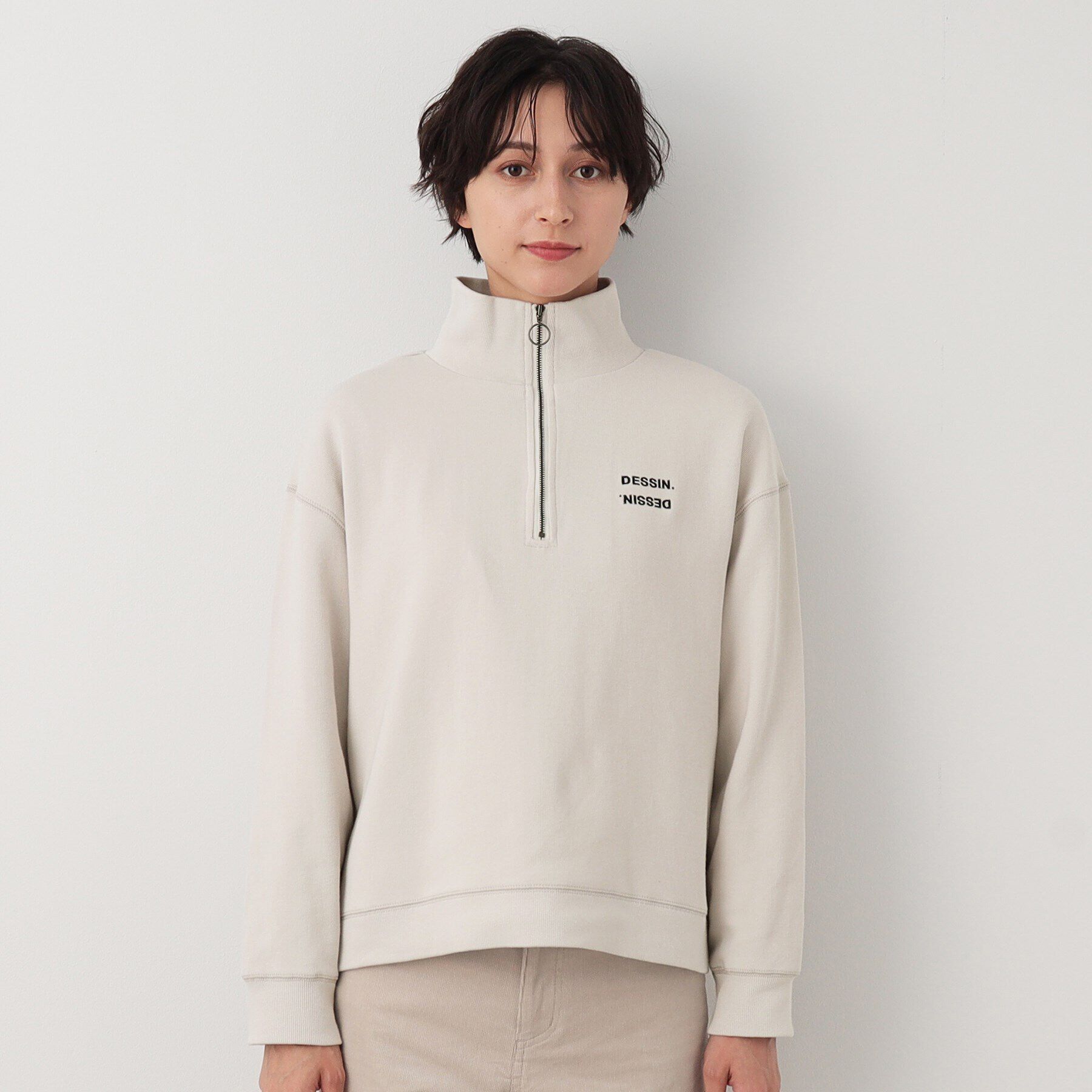 Dessin「ハーフジップカットソー」|Tシャツ・カットソー|