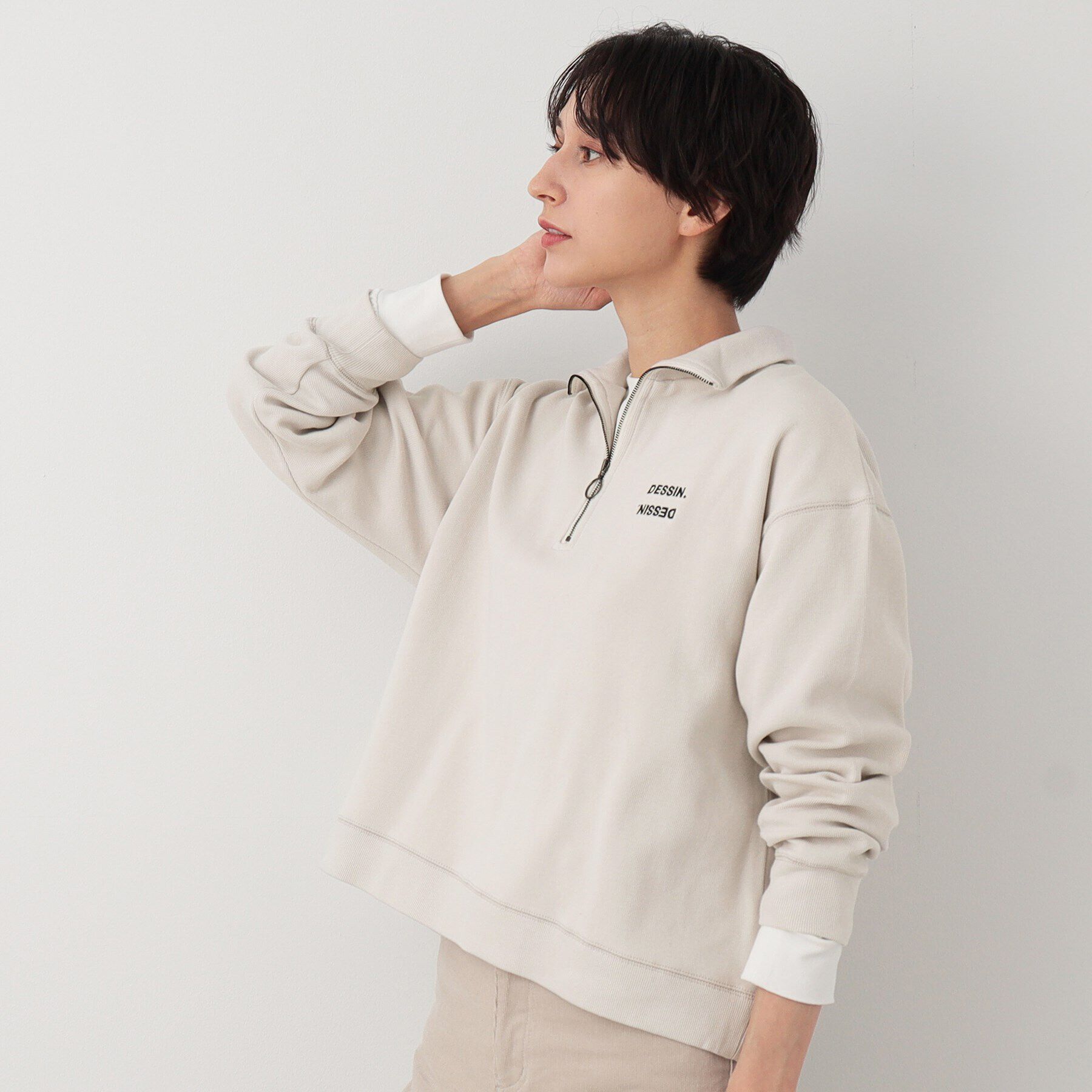 Dessin「ハーフジップカットソー」|Tシャツ・カットソー|