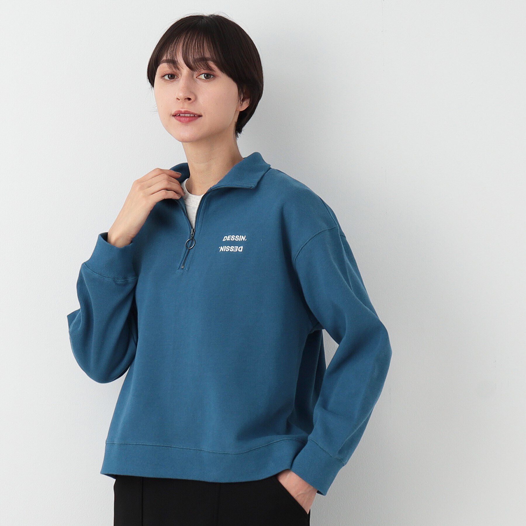 Dessin「ハーフジップカットソー」|Tシャツ・カットソー|