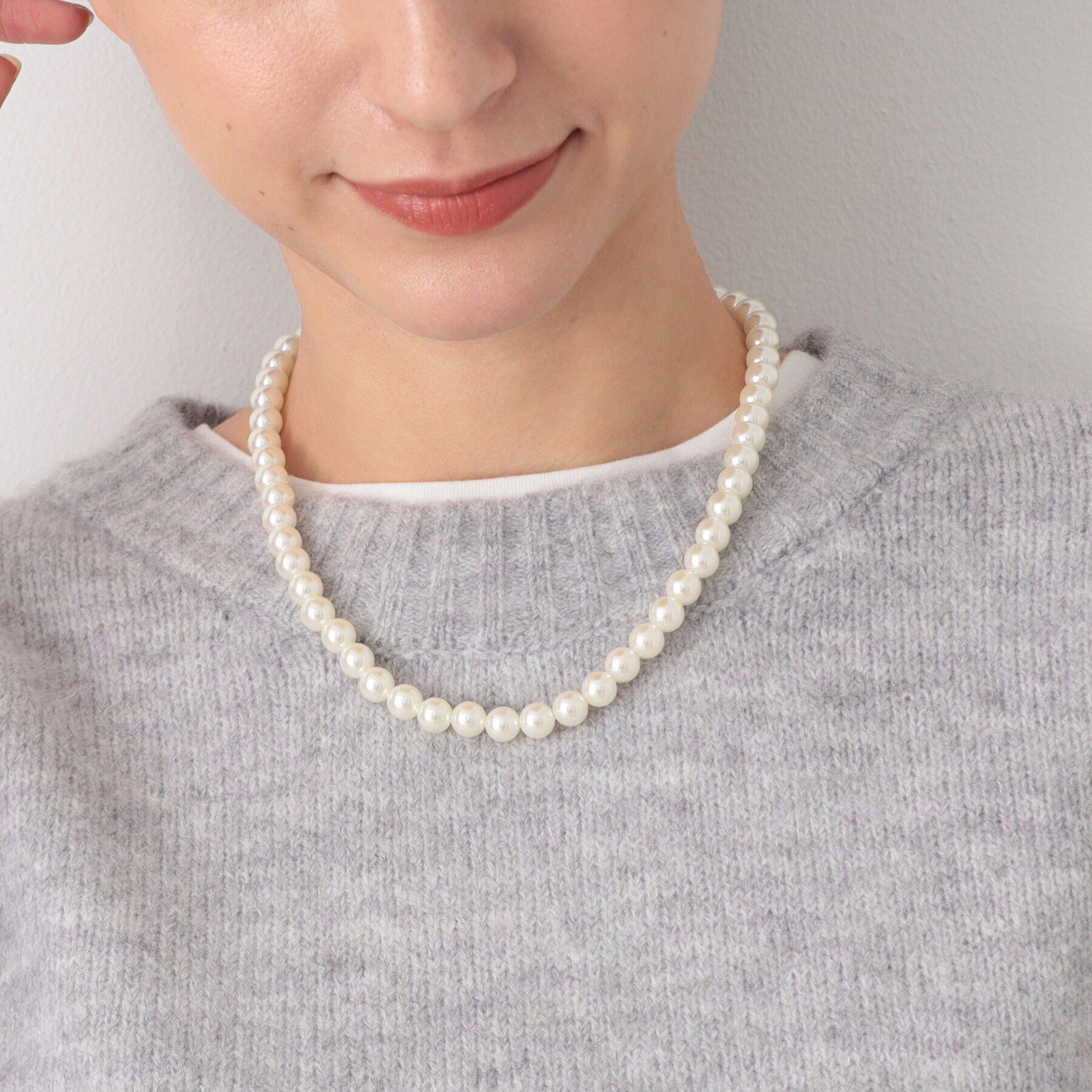 Dessin「8ミリパール調ネックレス」|ネックレス|