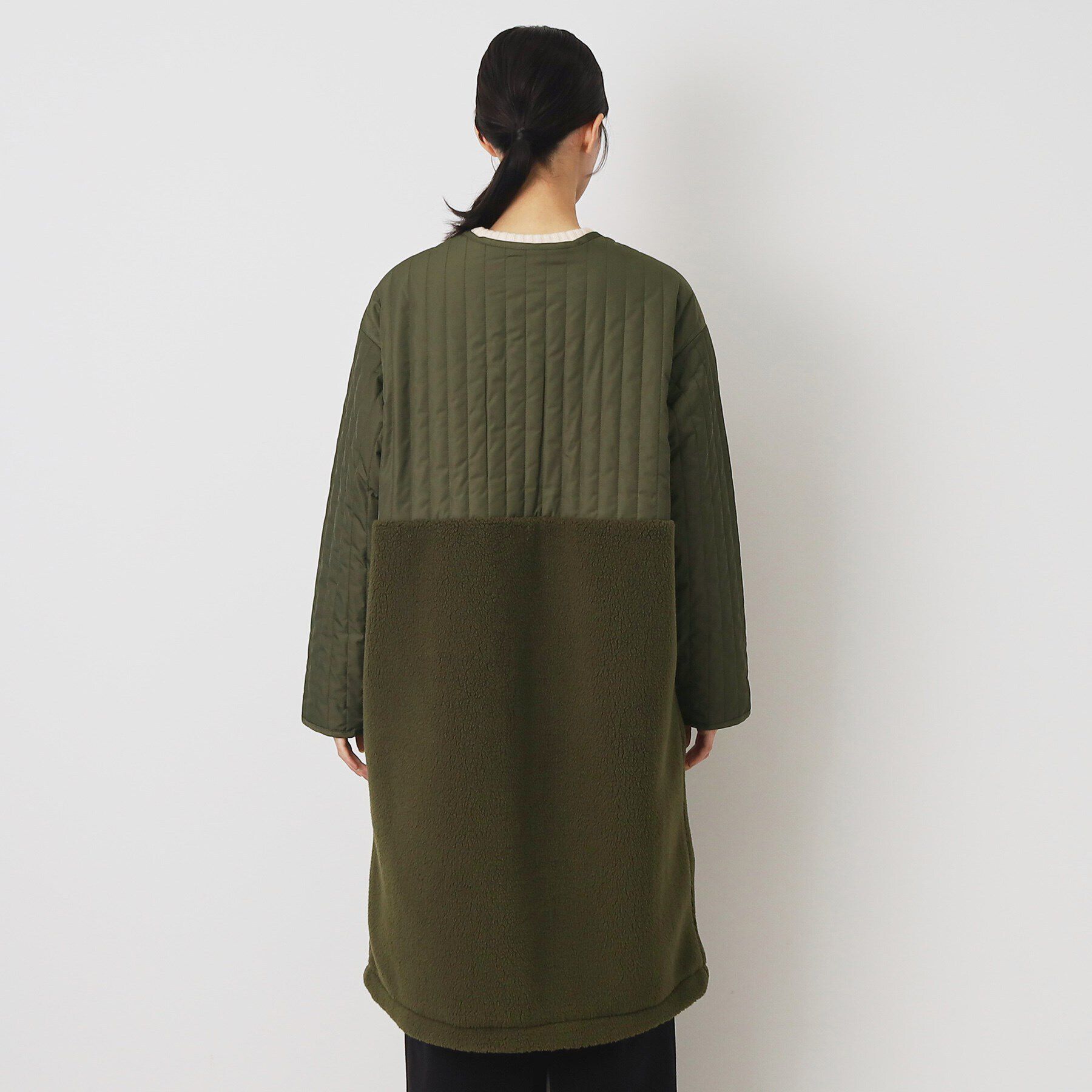 Dessin「中綿キルトドッキングコート（S～L）」|ノーカラーコート|