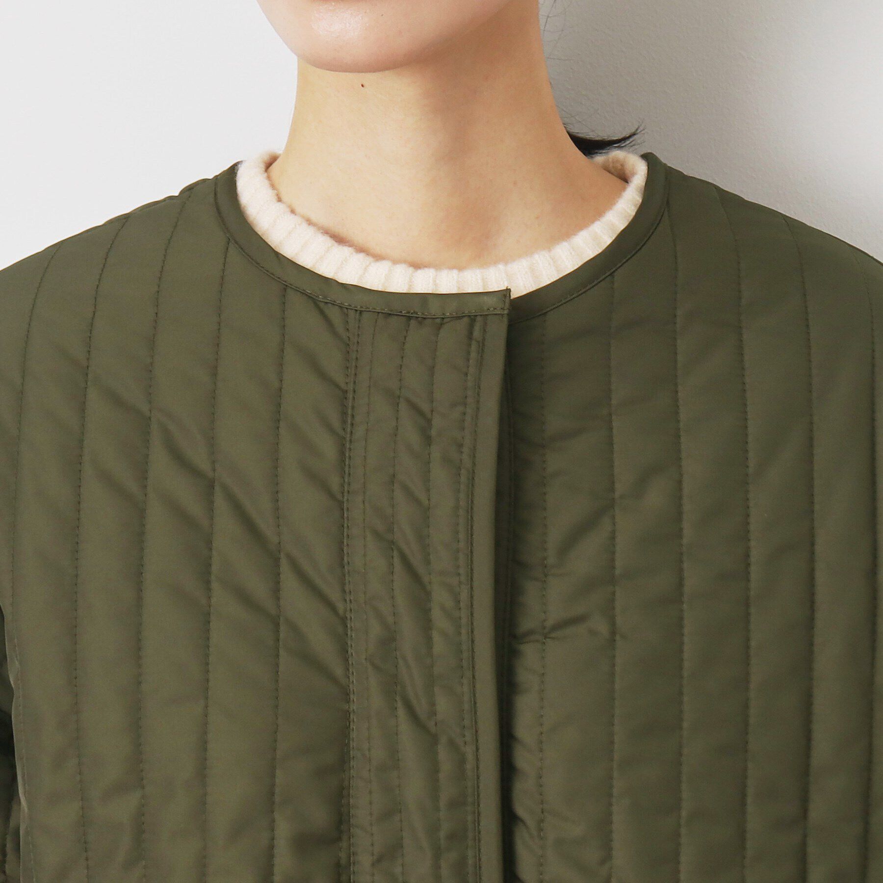 Dessin「中綿キルトドッキングコート（S～L）」|ノーカラーコート|