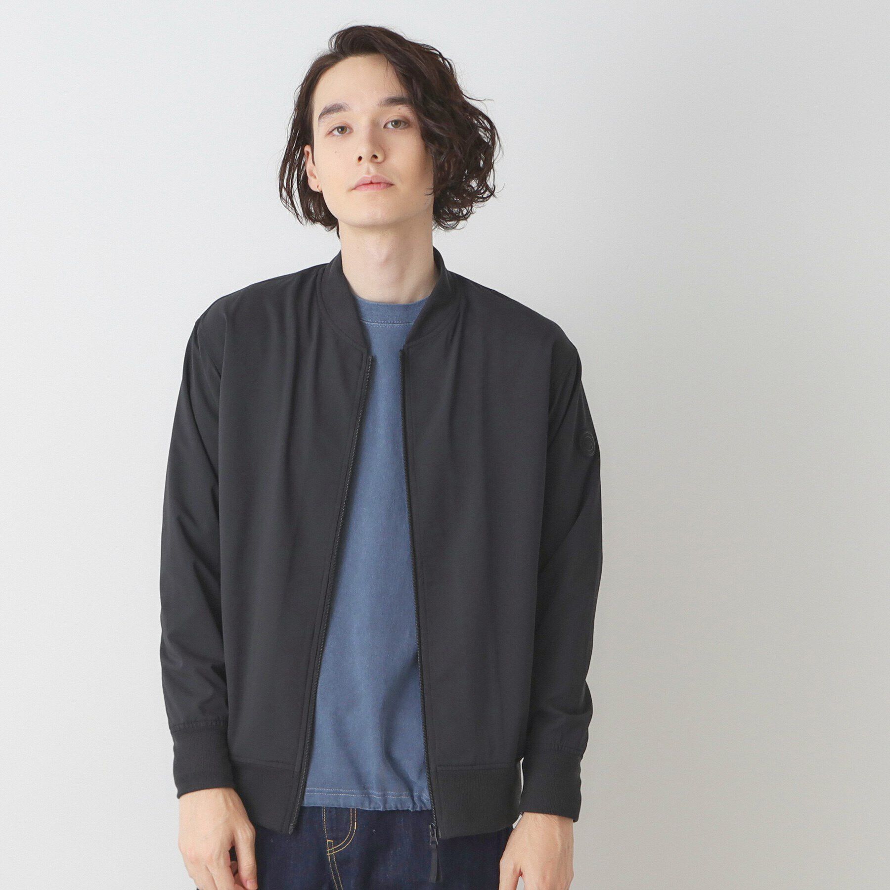 Dessin「【撥水素材】リブブルゾン」|ブルゾン・スタジャン|