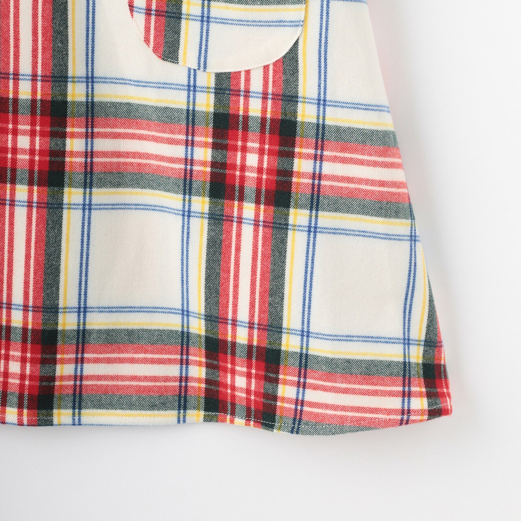 Dessin「【リンクコーデ】チェック柄起毛ジャンパースカート」|ワンピース|