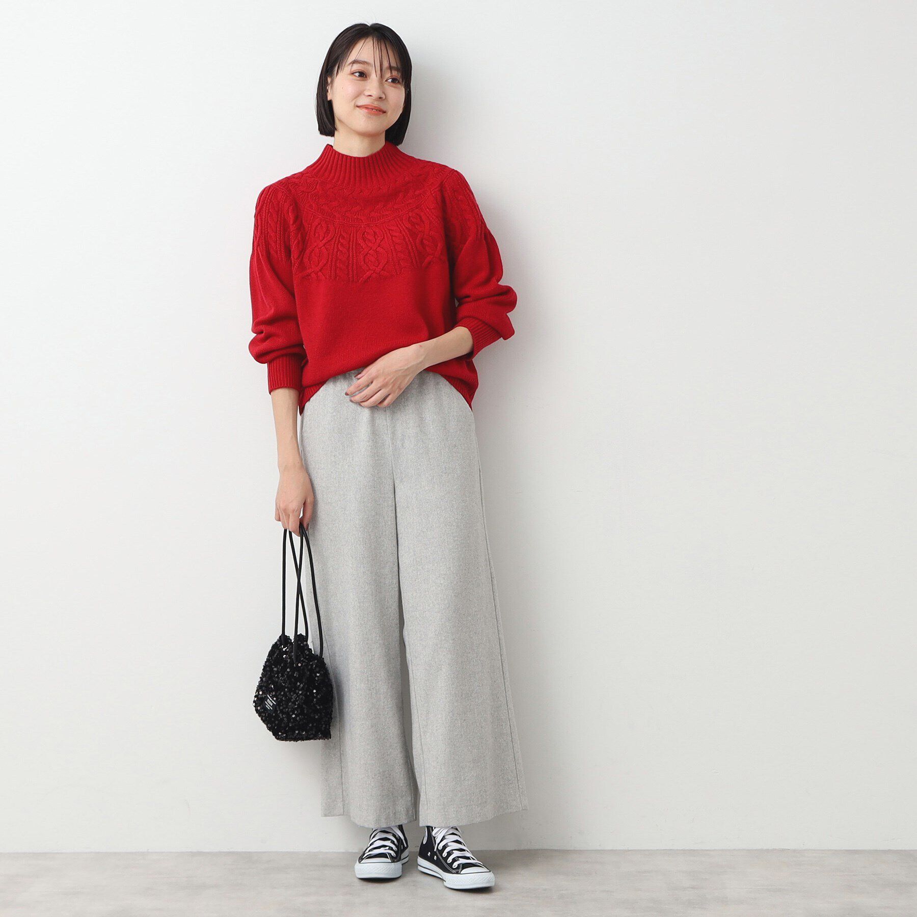 Dessin「【洗える・4サイズ展開】求心ケーブルニット（XS～L）」|ニット・セーター|