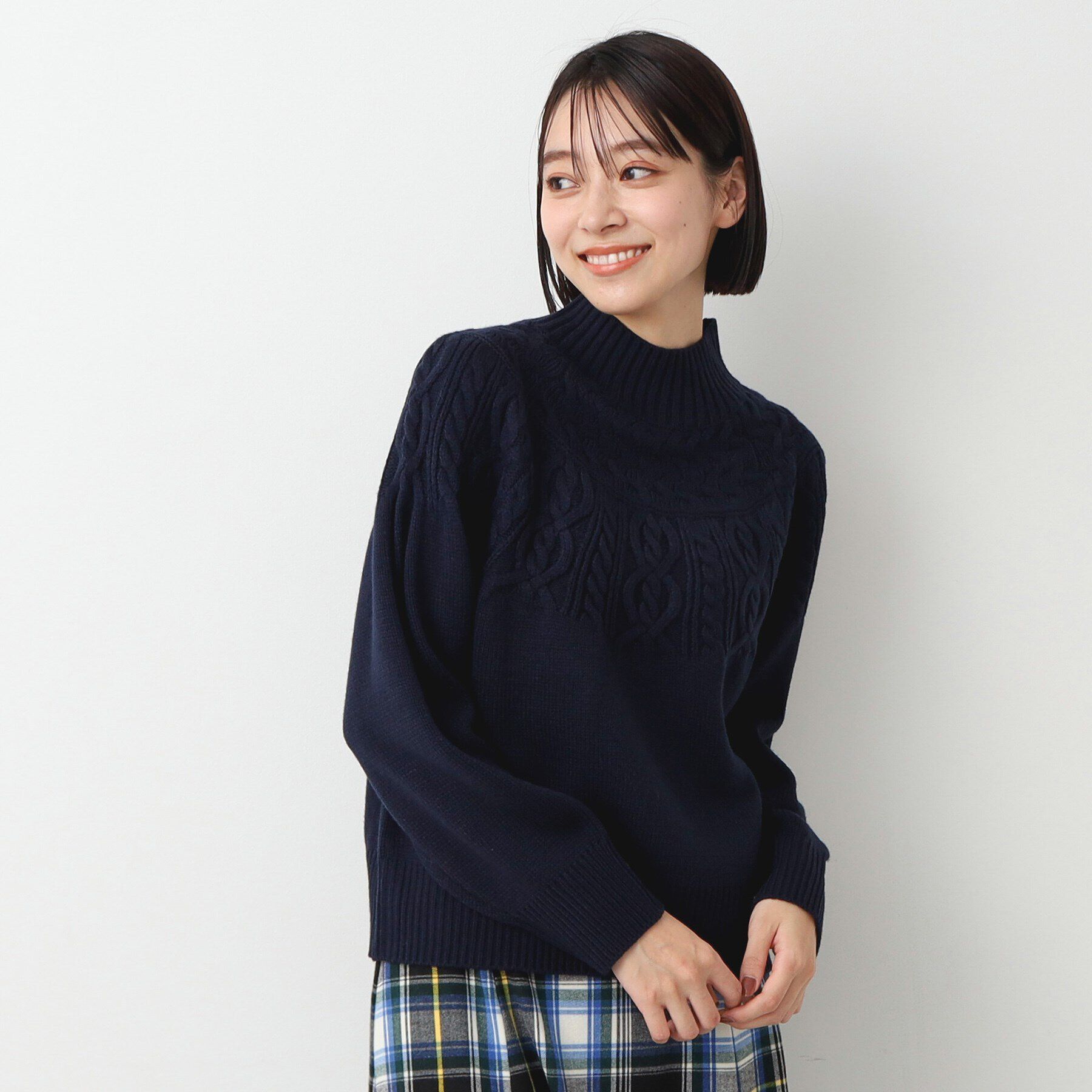 Dessin「【洗える・4サイズ展開】求心ケーブルニット（XS～L）」|ニット・セーター|