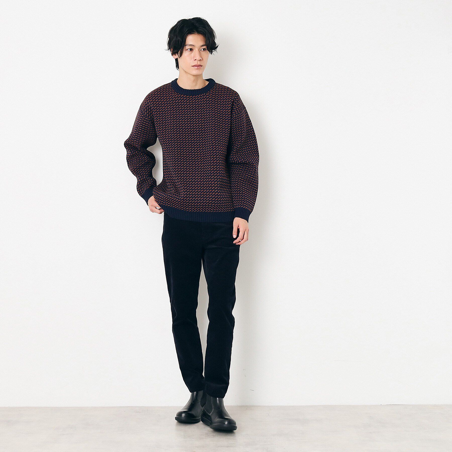 Dessin「【洗える】バーズアイニット」|ニット・セーター|