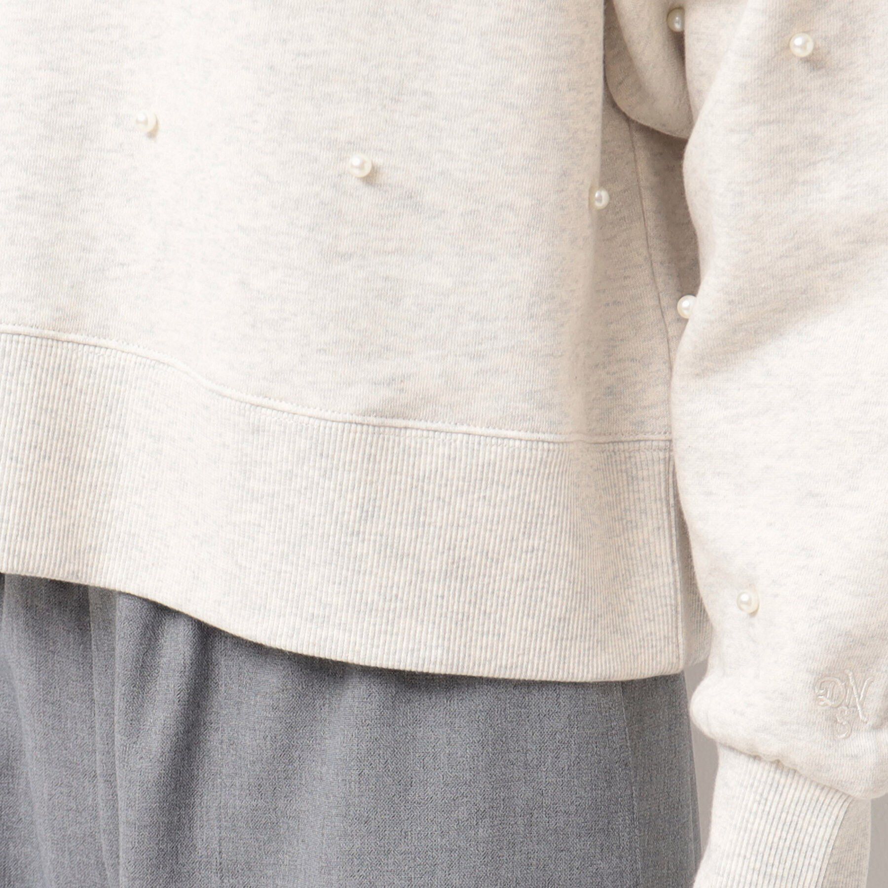 Dessin「【洗える】パール調付きスウェット（S～L）」|Tシャツ・カットソー|