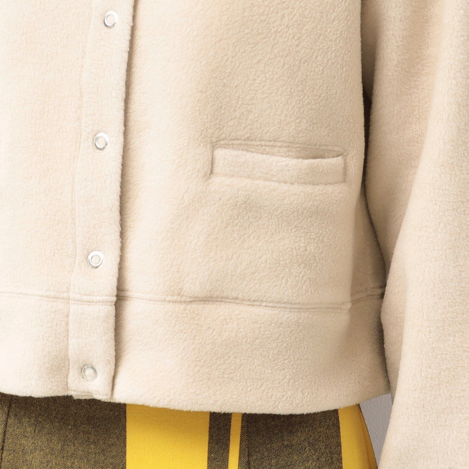 Dessin「【洗える】フリースクルーネックカーディガン」|カーディガン|