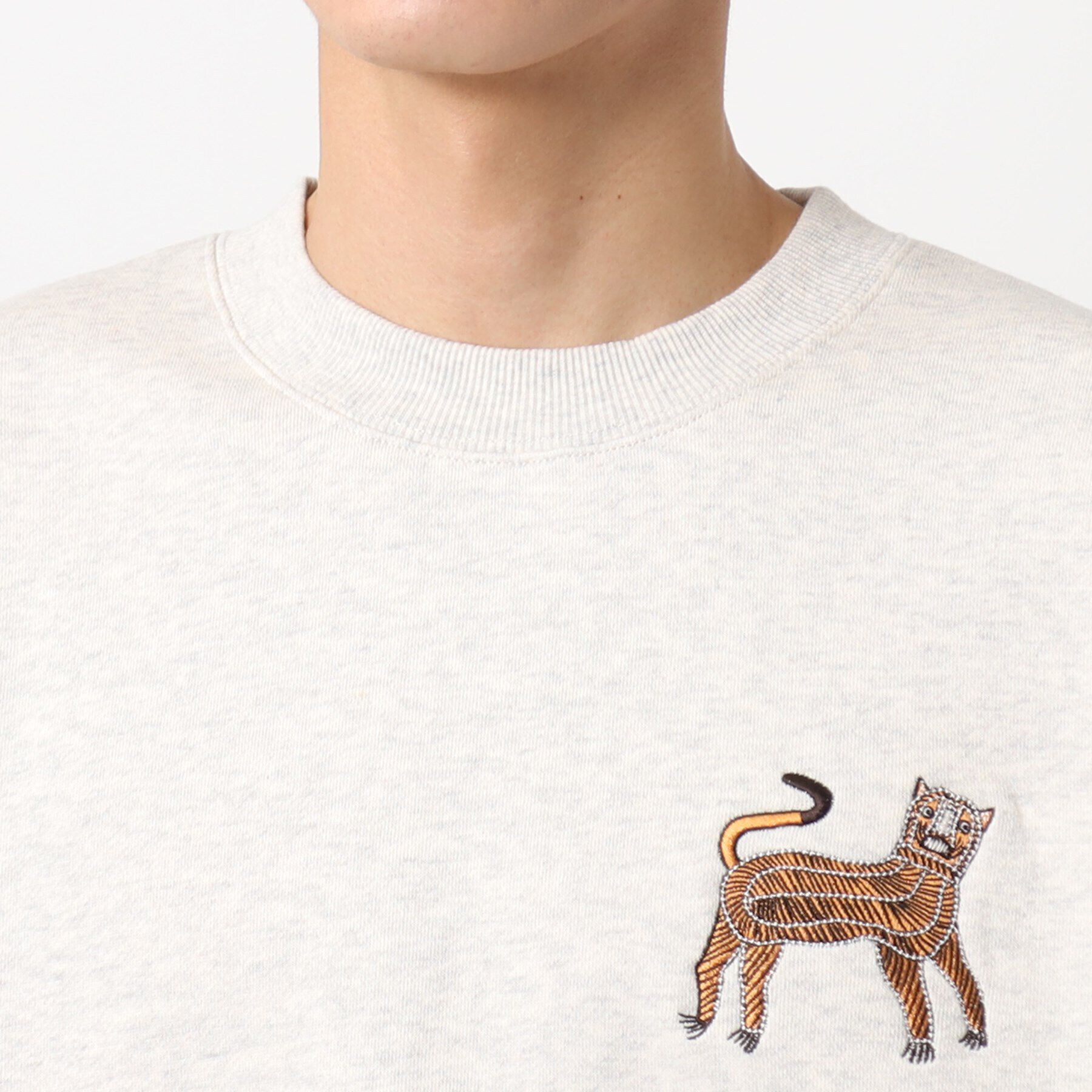 Dessin「【洗える】タイガーワンポイントスウェット」|パーカー|