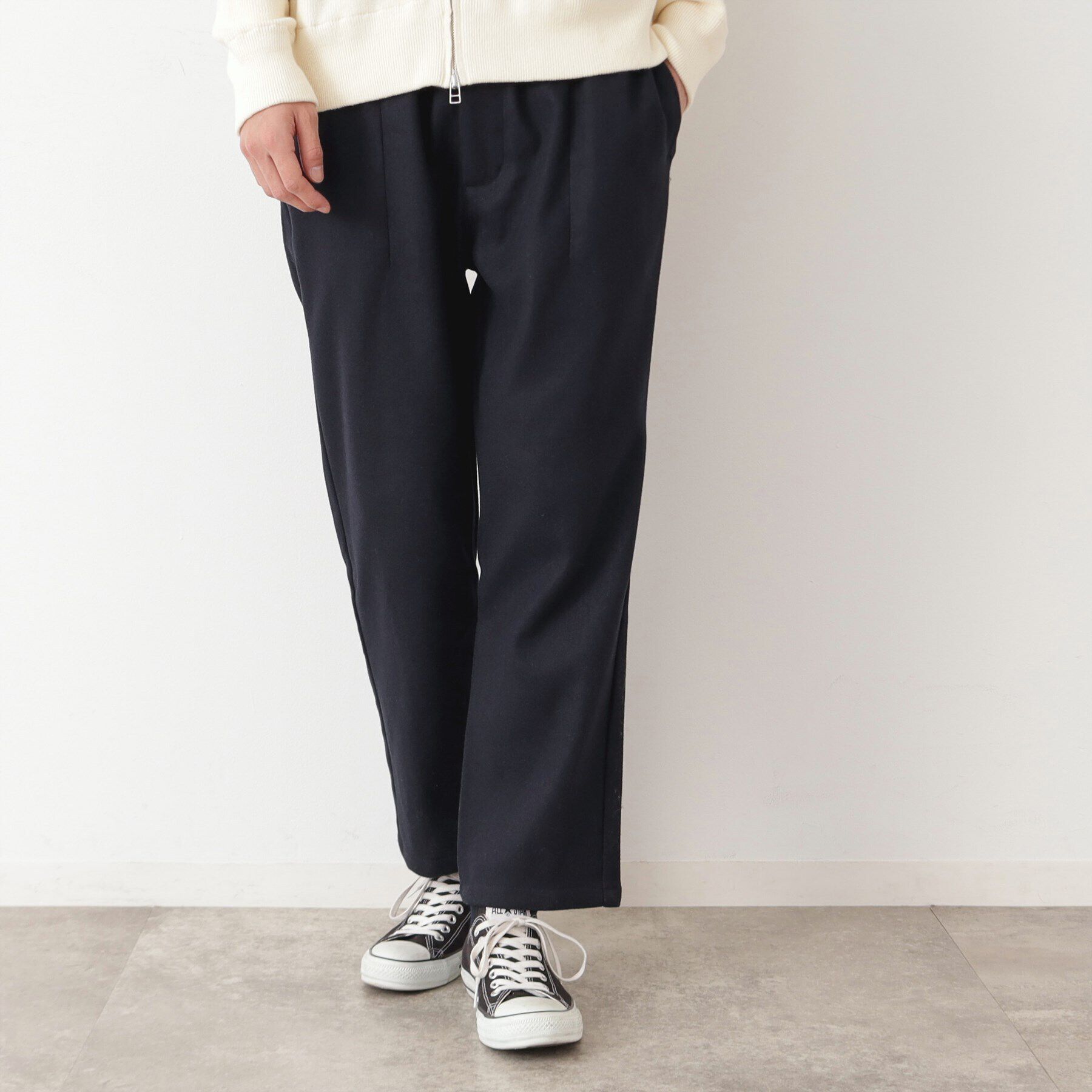 Dessin「【ウエストゴム・洗える】カットメルトンシェフパンツ」|その他|ネイビー(094)