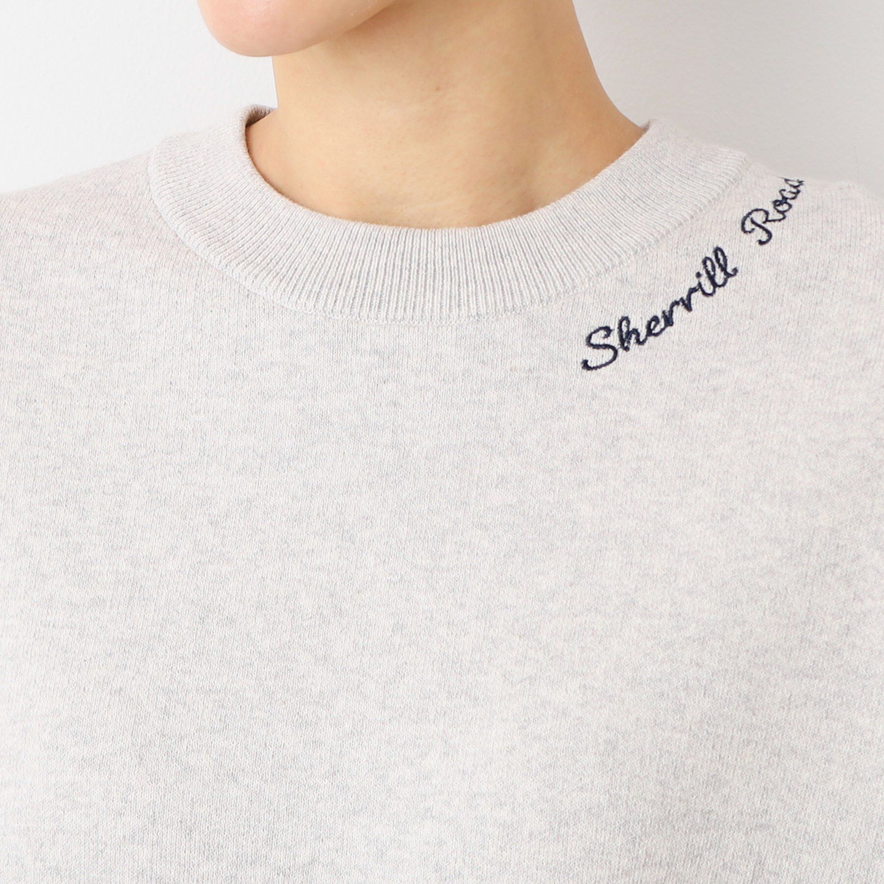 Dessin「【洗える】ロゴ刺繍ジャカードニット（XS～L）」|ニット・セーター|