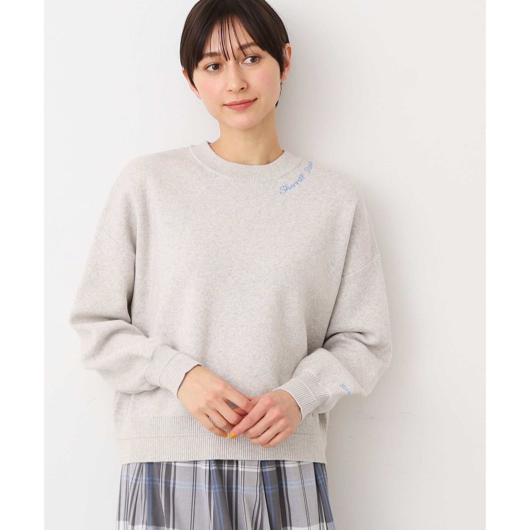 Dessin「【洗える】ロゴ刺繍ジャカードニット（XS～L）」|ニット・セーター|