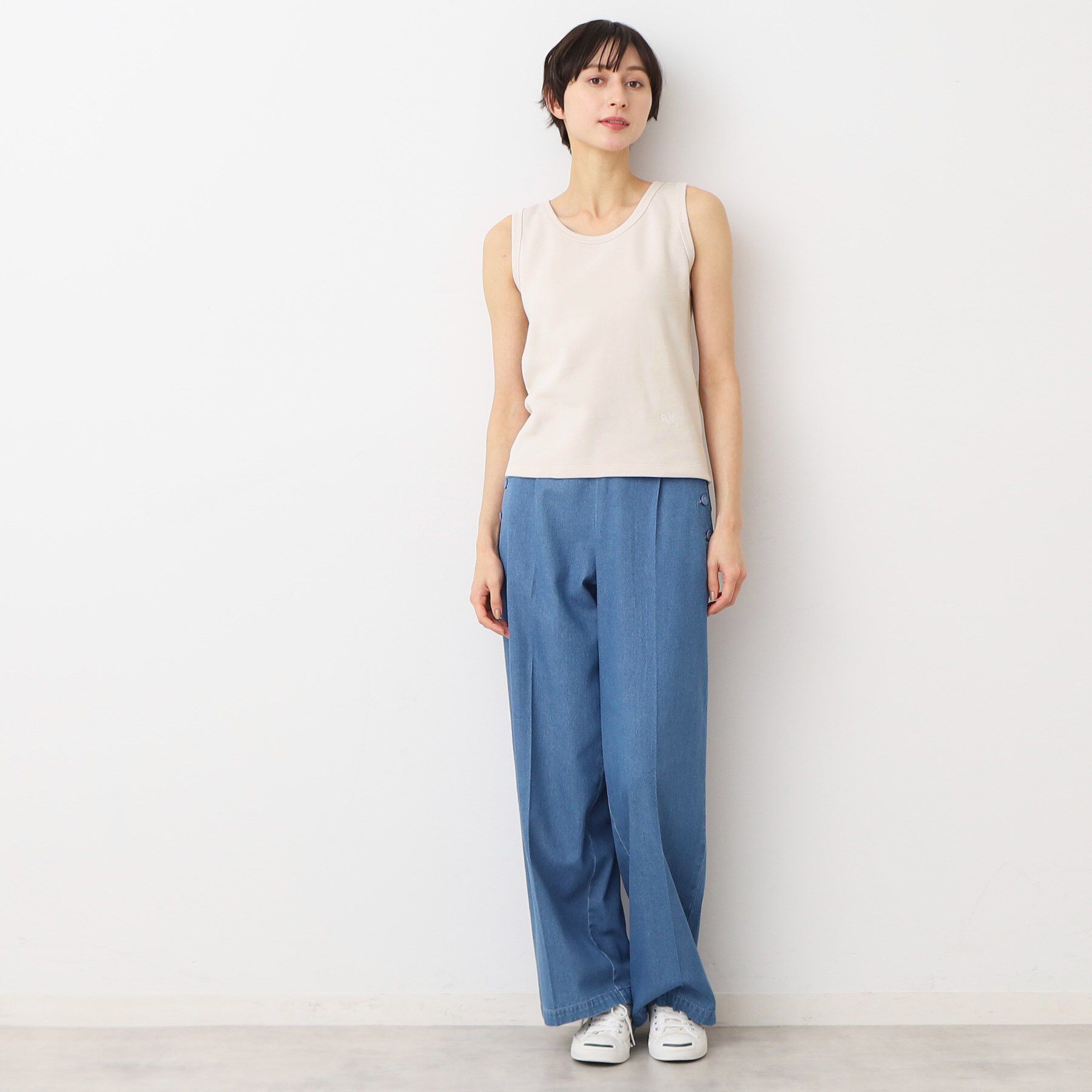 Dessin「【洗える】リブタンクトップ（S～L）」|キャミソール|