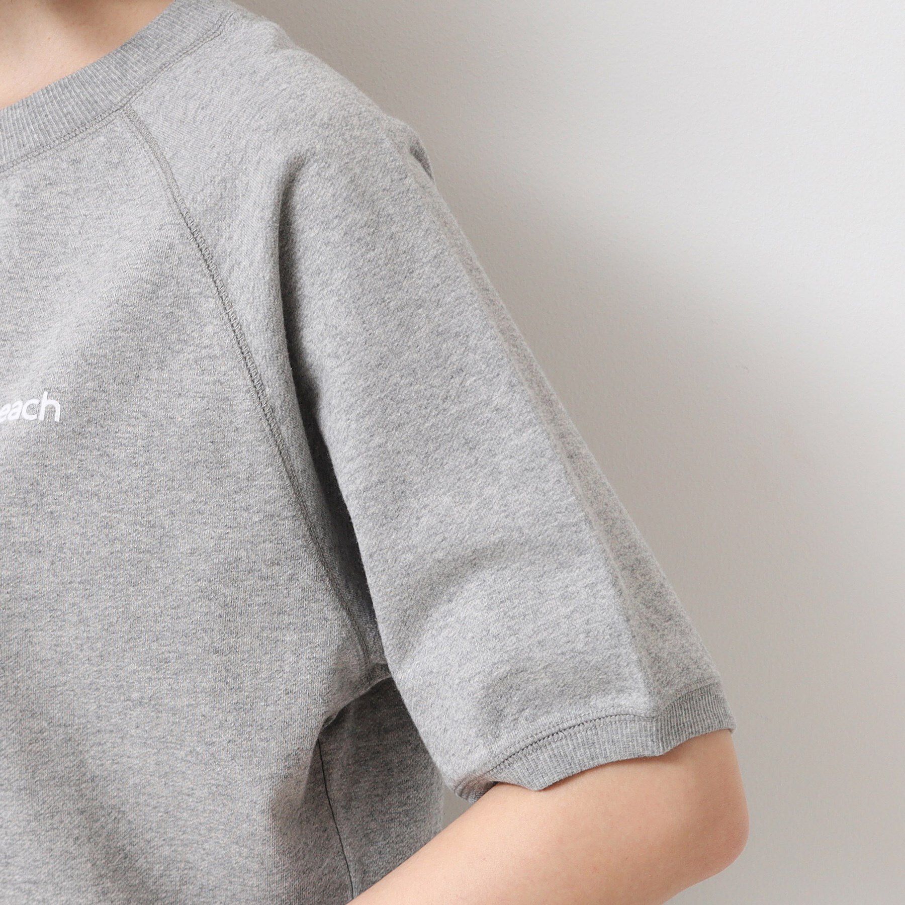 Dessin「【洗える】クロップド丈ロゴ半袖カットソー（S～L）」|Tシャツ・カットソー|