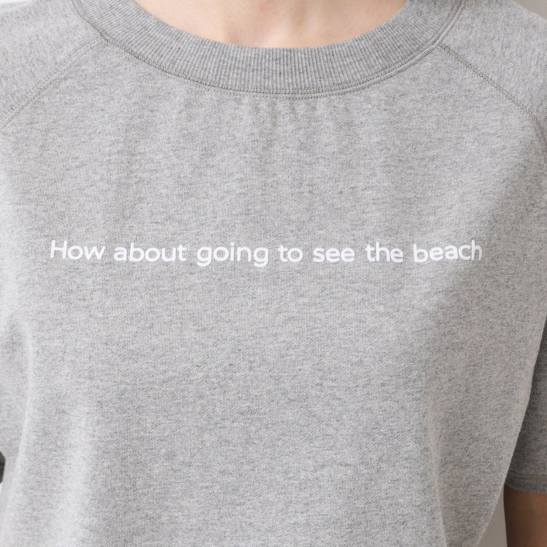 Dessin「【洗える】クロップド丈ロゴ半袖カットソー（S～L）」|Tシャツ・カットソー|