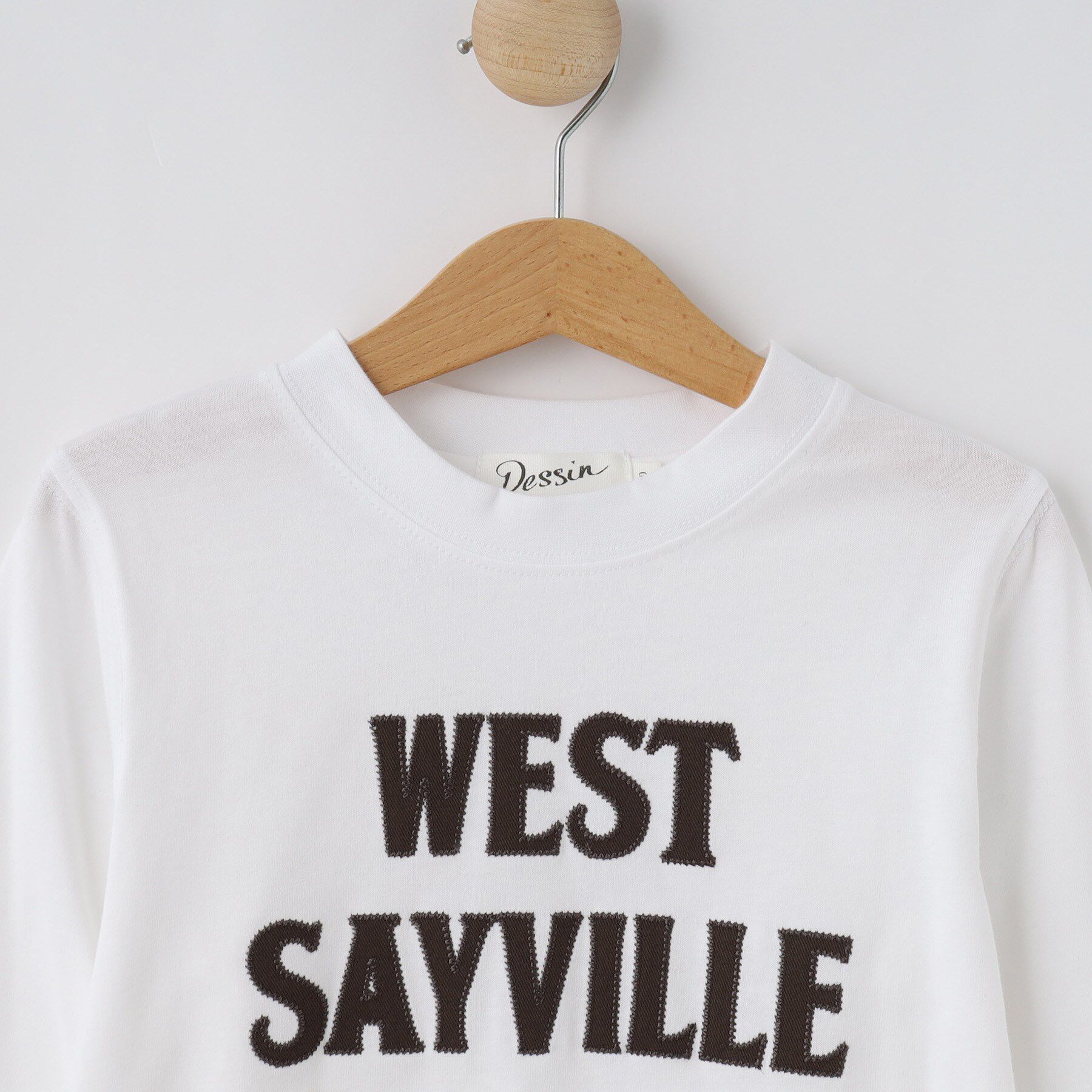 Dessin「【リンクコーデ】ロゴアップリケロングスリーブTシャツ」|Tシャツ・カットソー|