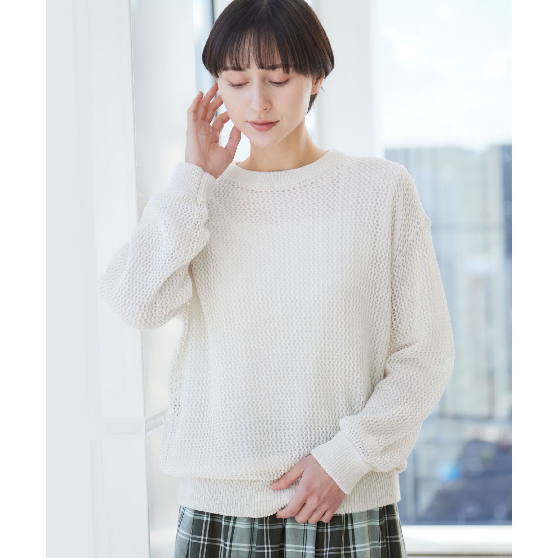 Dessin「【洗える】メッシュニット（S～L）」|ニット・セーター|