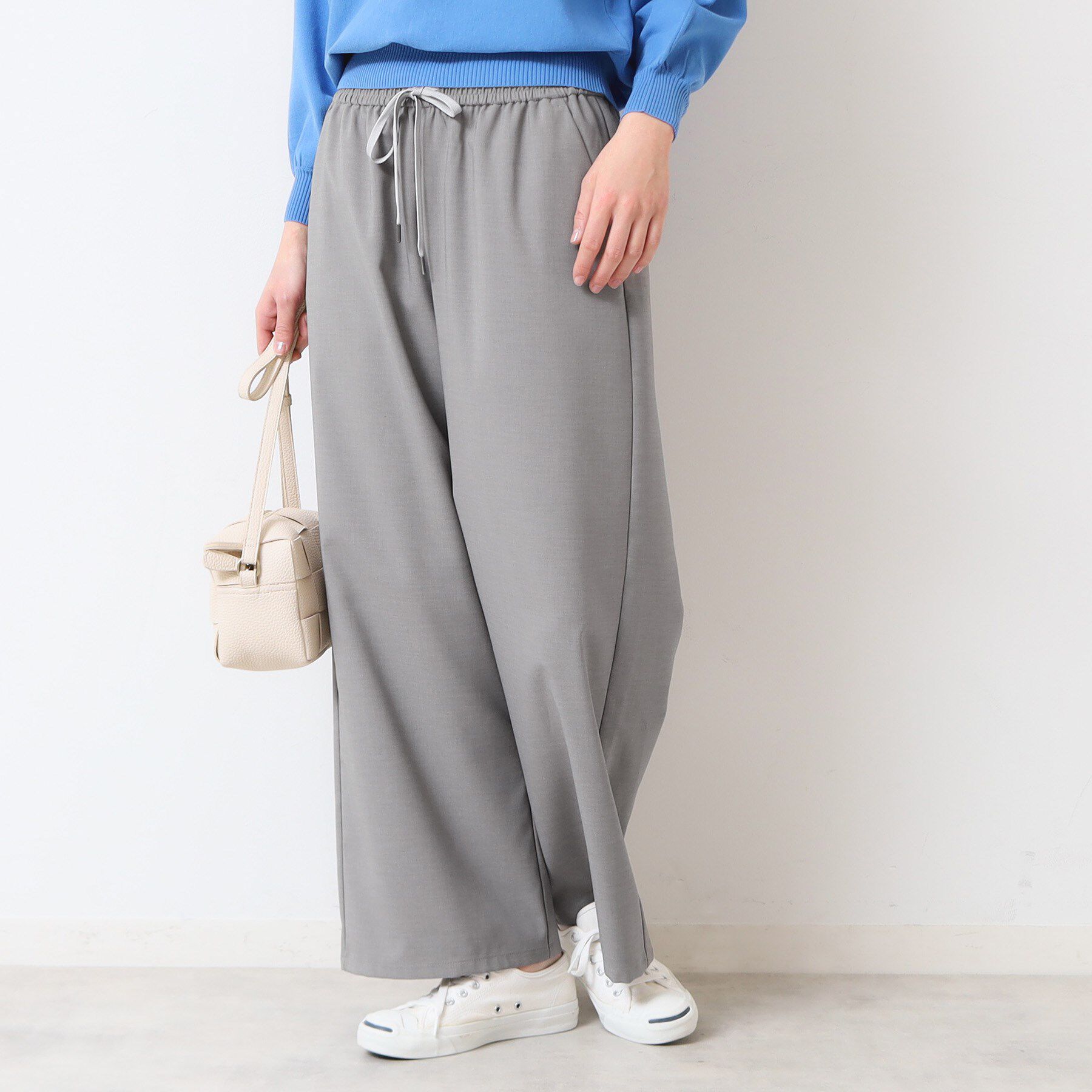 Dessin「【ウエストゴム・洗える】ドロストリラックスパンツ（XS～L）」|その他|