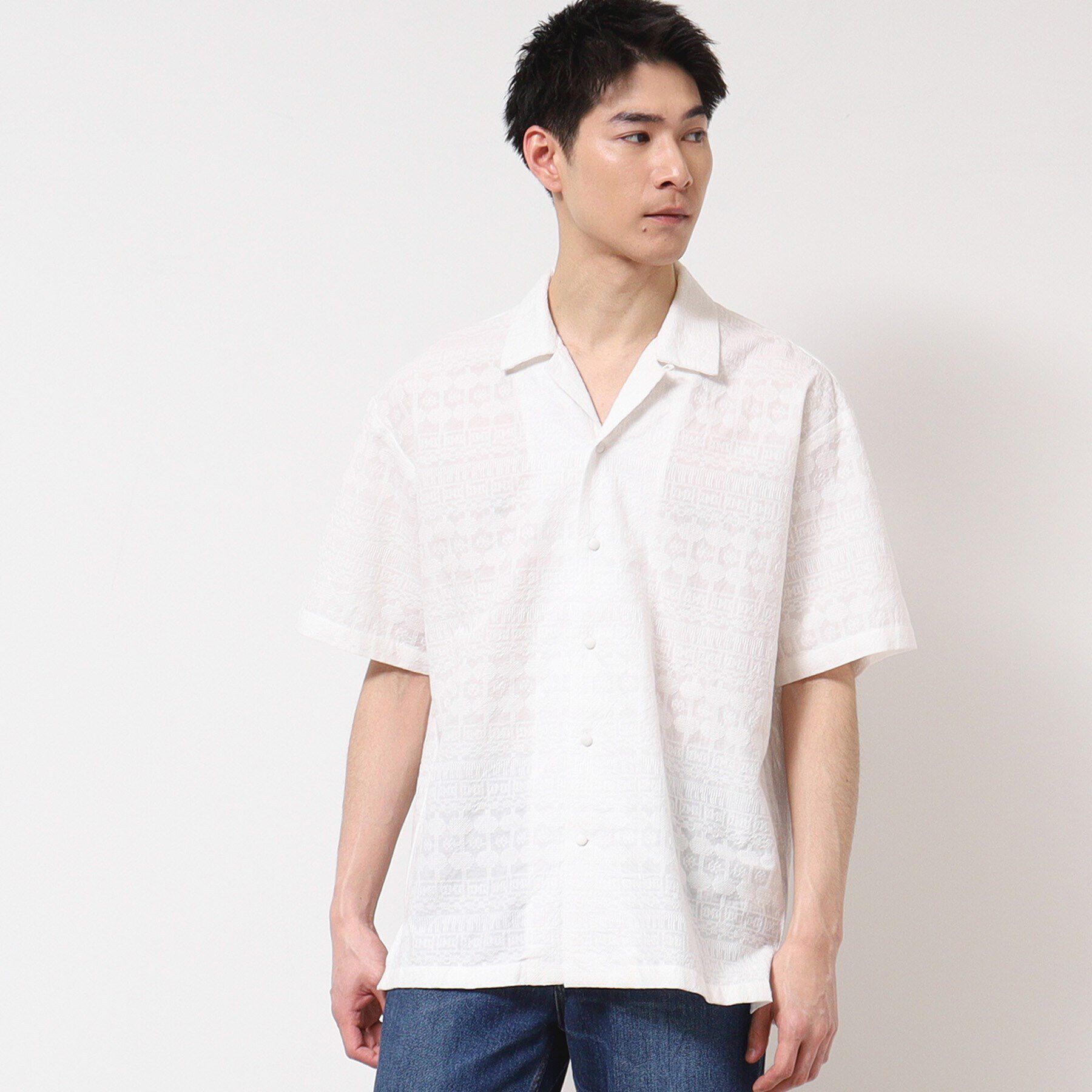 Dessin「【インド刺繍・セットアップ可能・洗える】刺繍柄シャツ」|シャツ・ブラウス|