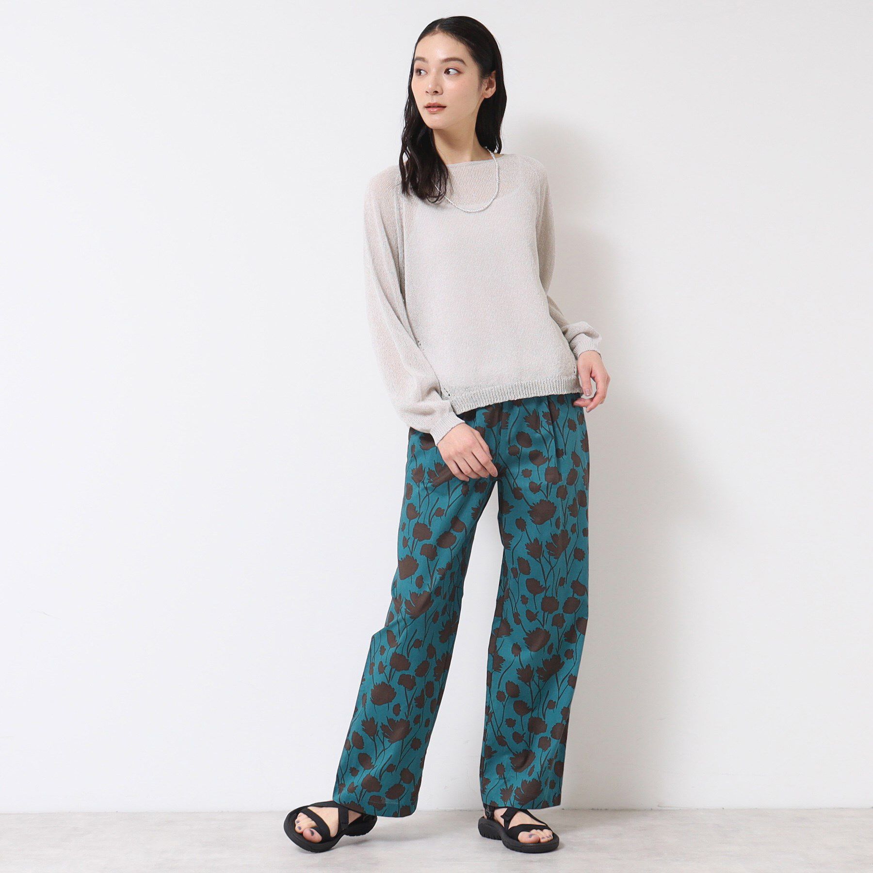 Dessin「【日本製・洗える】ホールガーメントシアーニット」|ニット・セーター|