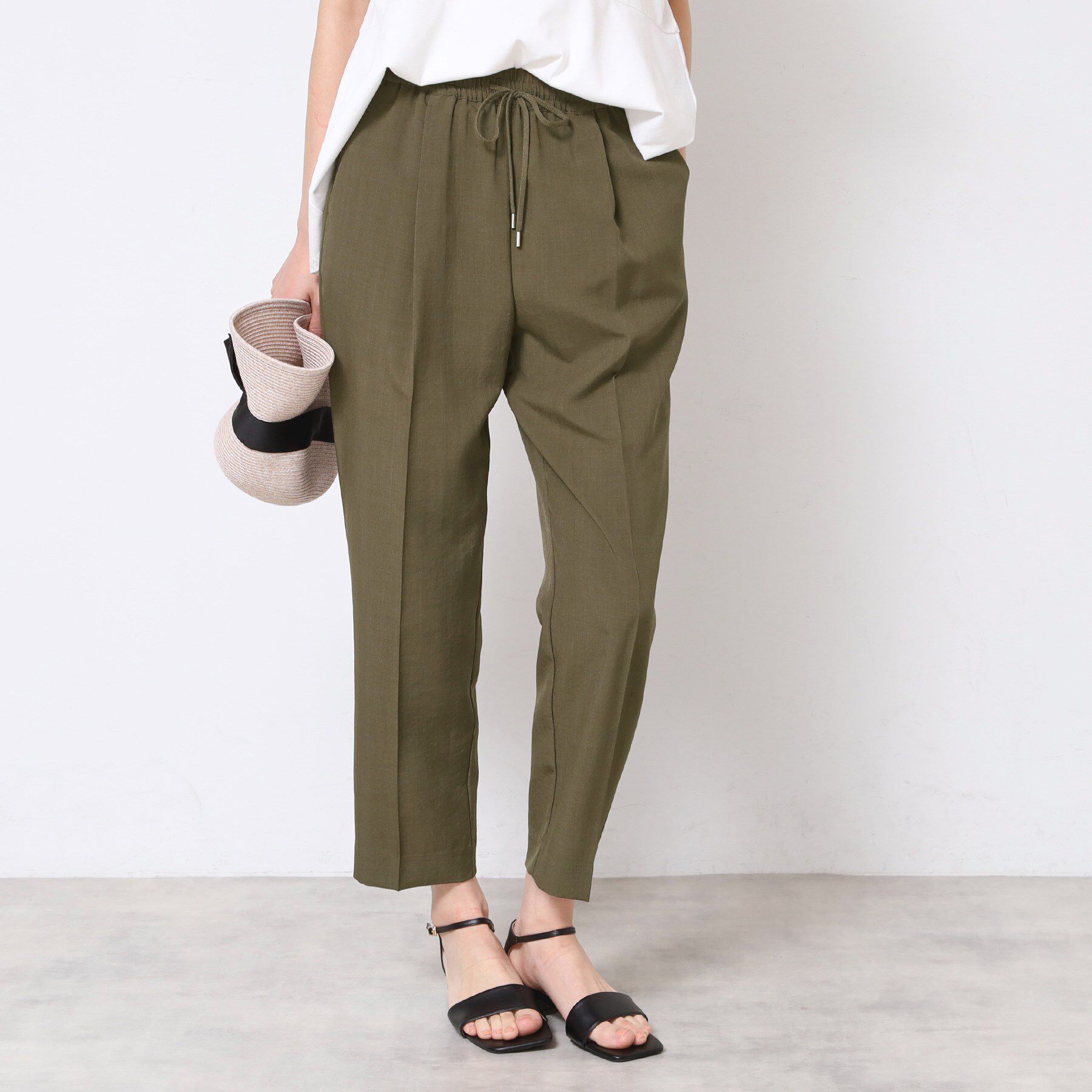 Dessin「【ウエストゴム・洗える】センターライン入りテーパードパンツ（XS～L）」|その他|