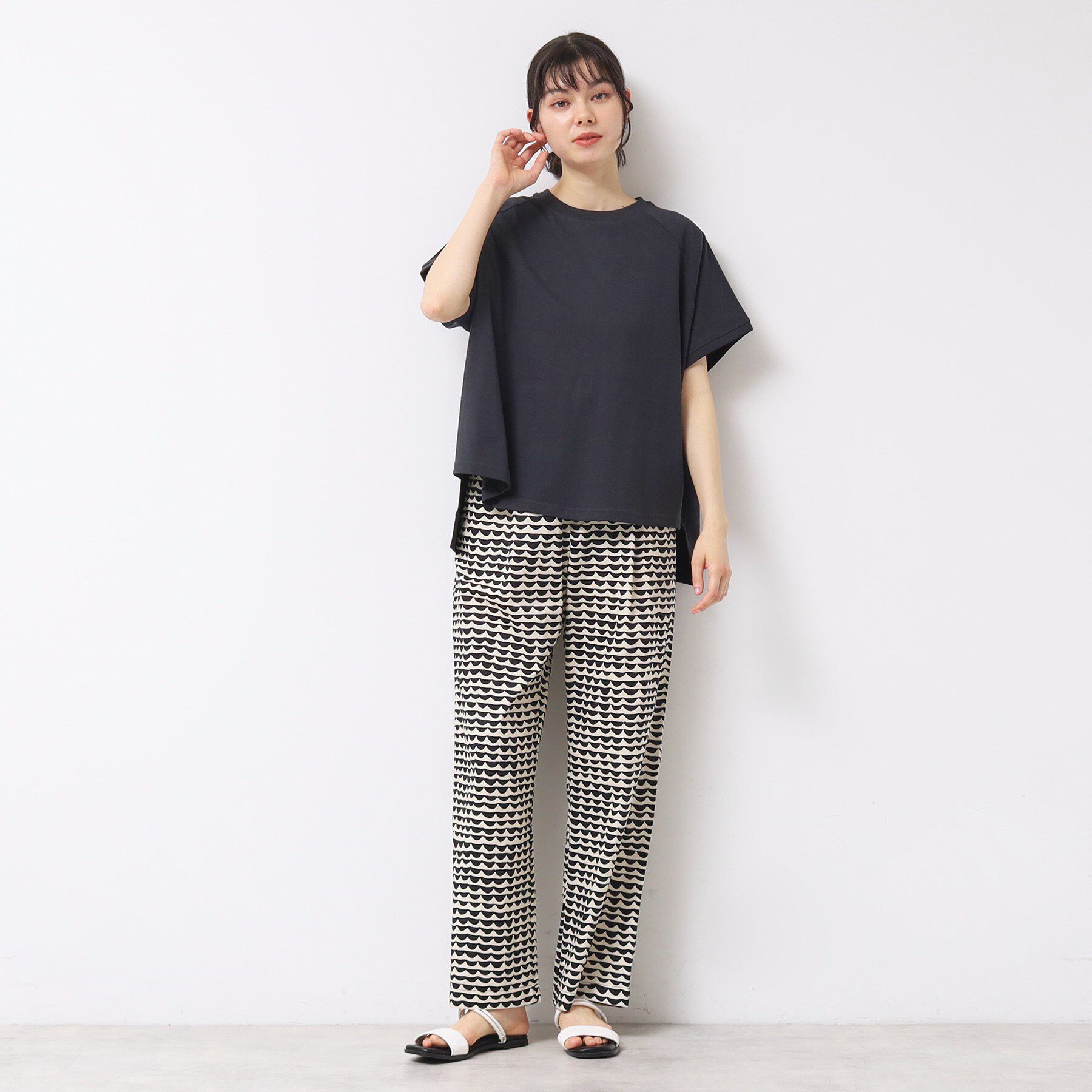 Dessin「【洗える】ウエーブプリントコットンパンツ」|その他|